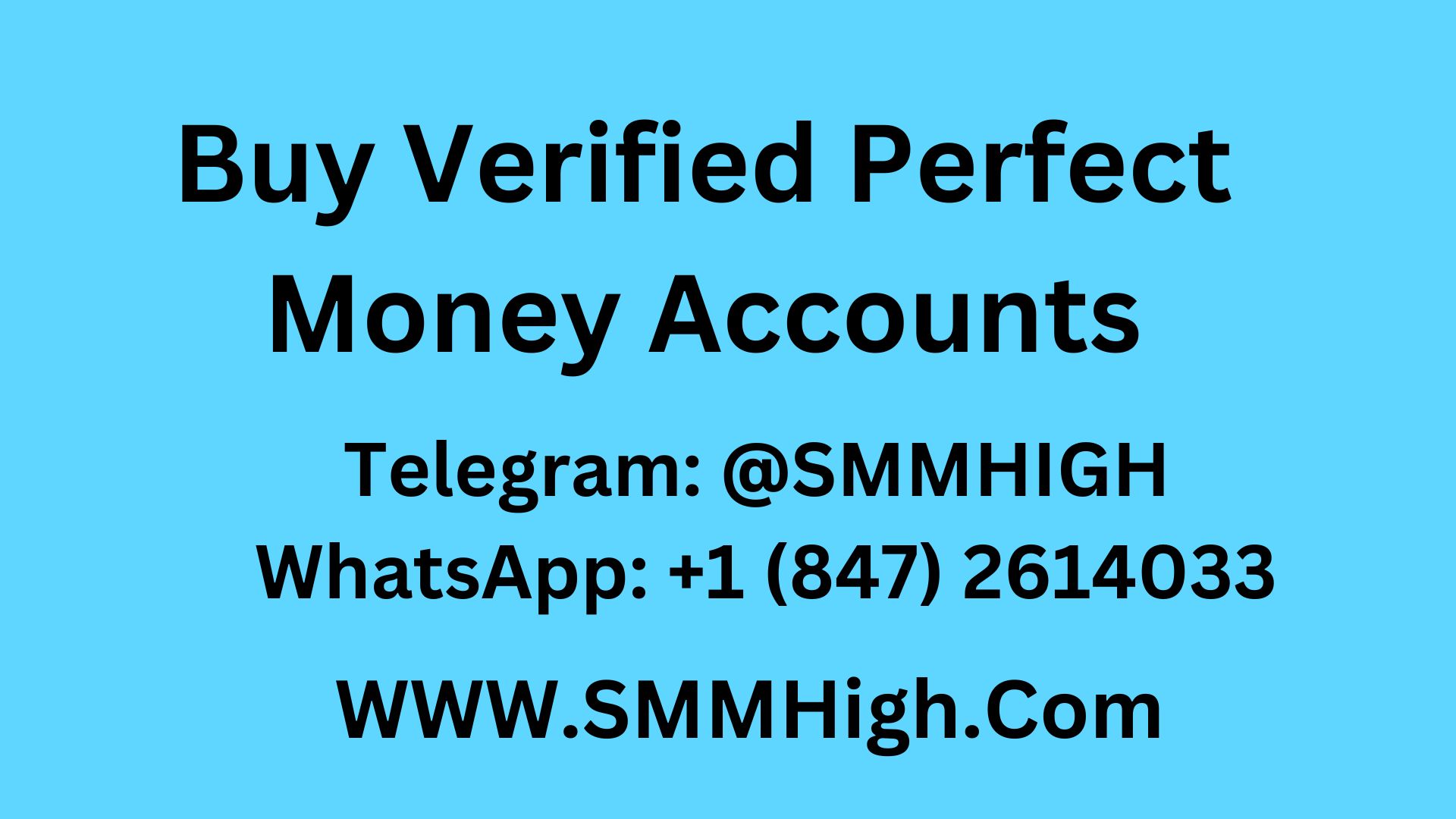 Verified Perfect Money Accounts