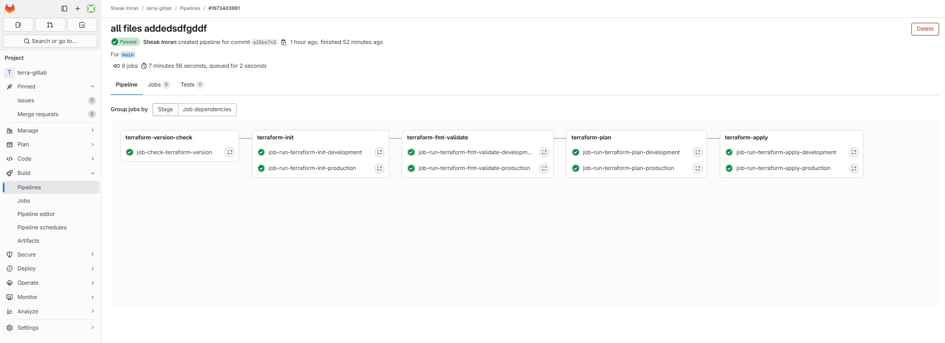 🚀 Terraform - GitLab Integration: Automate Infrastructure Deployment-36 Resource of AWS Deploy in a single shot 🚀