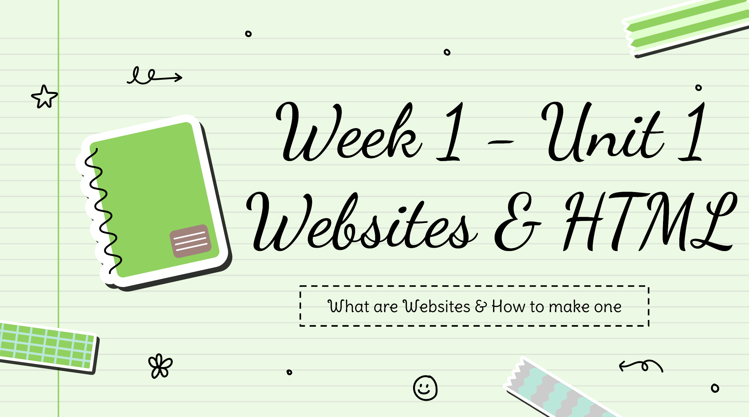 Week 1 - Intro To Websites & HTML