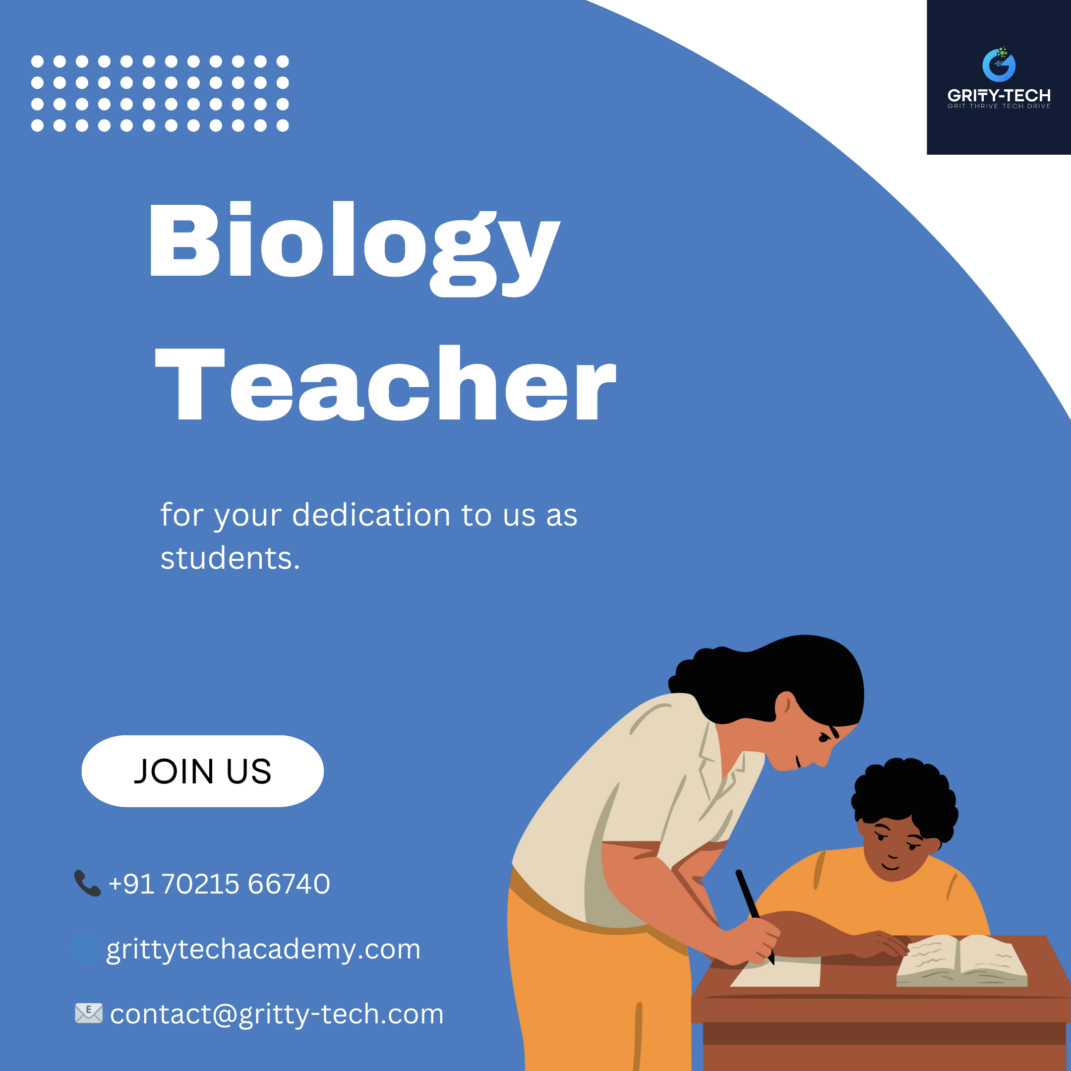 NEET Biology Teacher - Personalized Coaching by GrittyTech