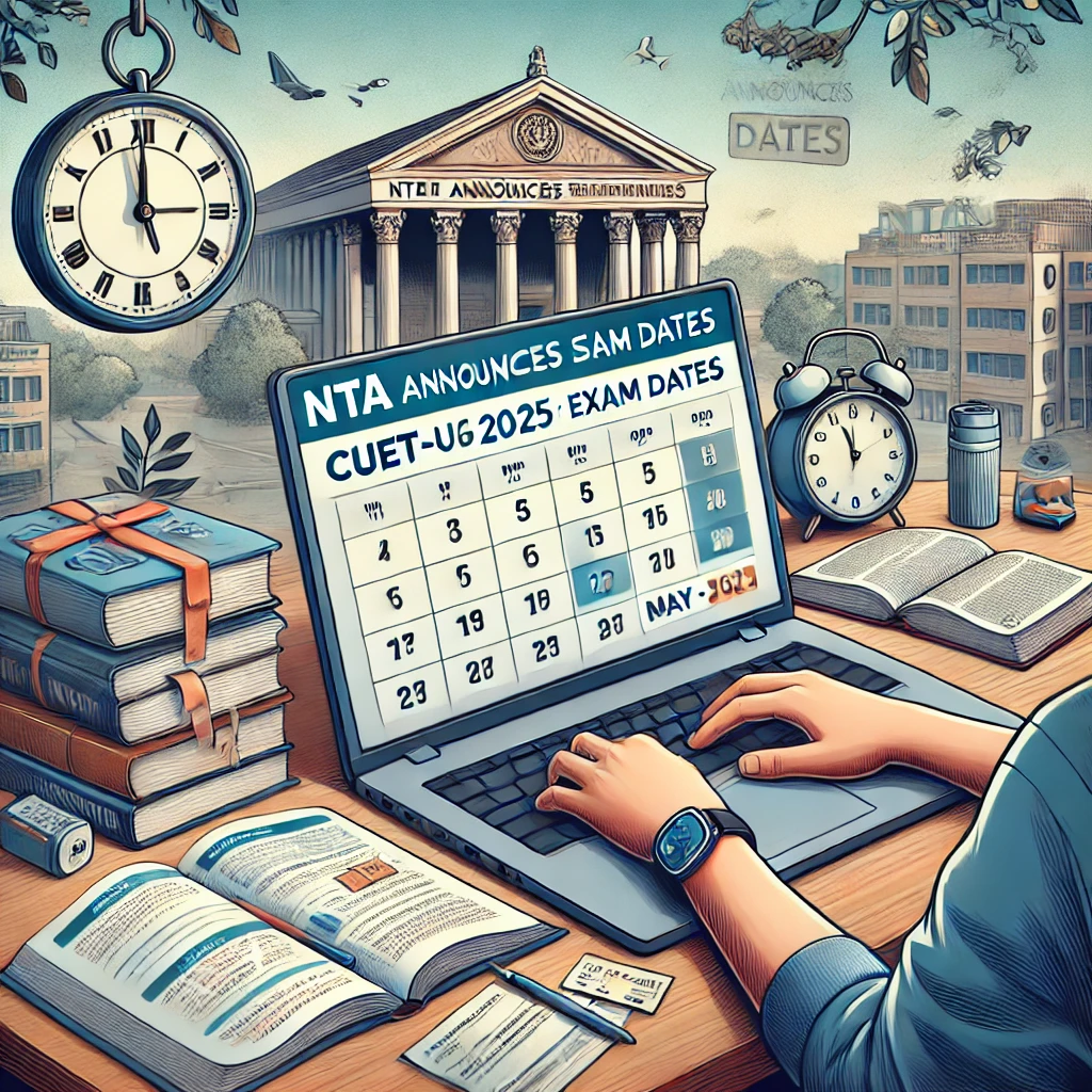 CUET-UG 2025: NTA Announces Exam Dates from May 8 to June 1