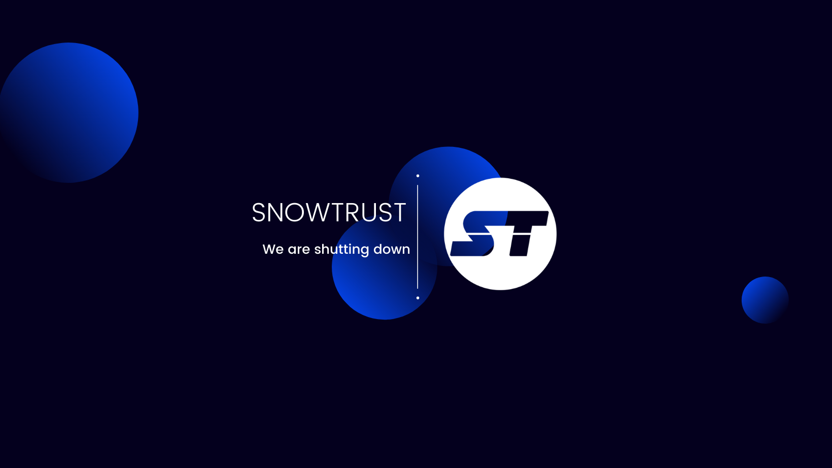 Snowtrust Closure Announcement: End of Service Details