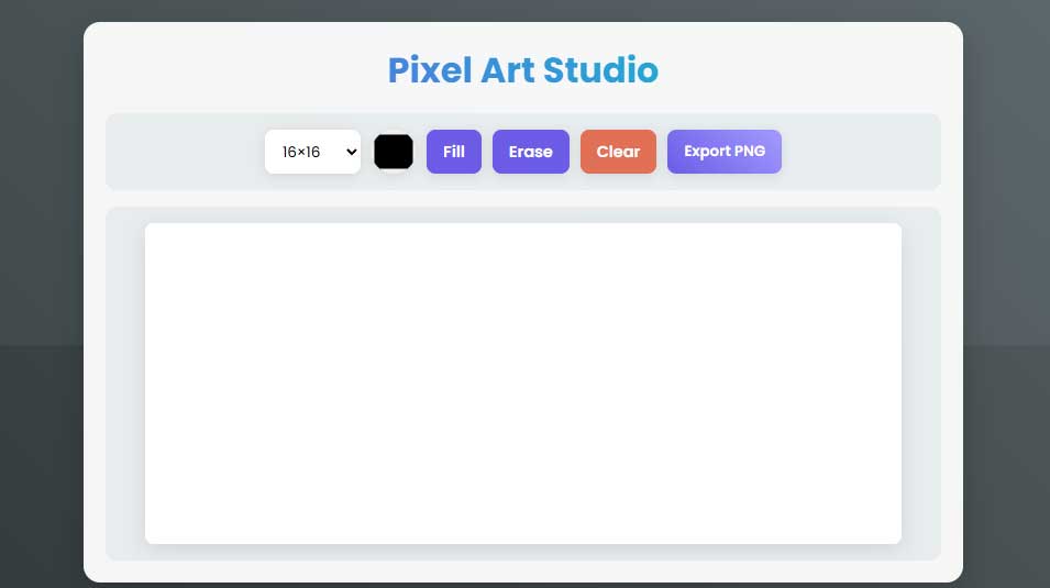 Building Your Own Pixel Art Studio: A Web-Based Pixel Art Generator with PNG Export
