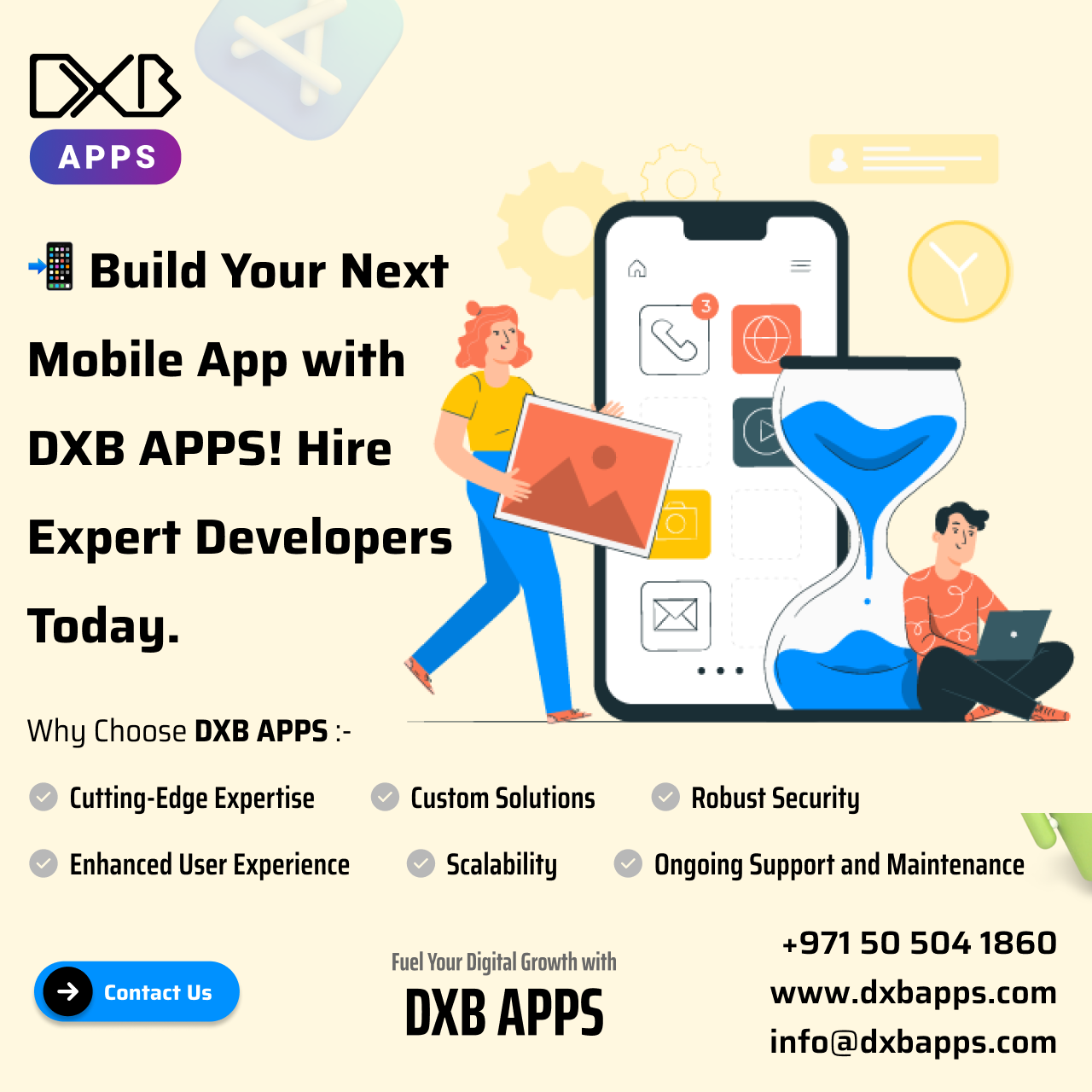 DXB APPS has a team of professionals offering top mobile app development Abu Dhabi solutions