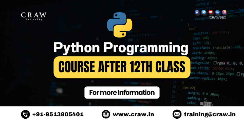 Python Programming Course after 12th Class [2025]