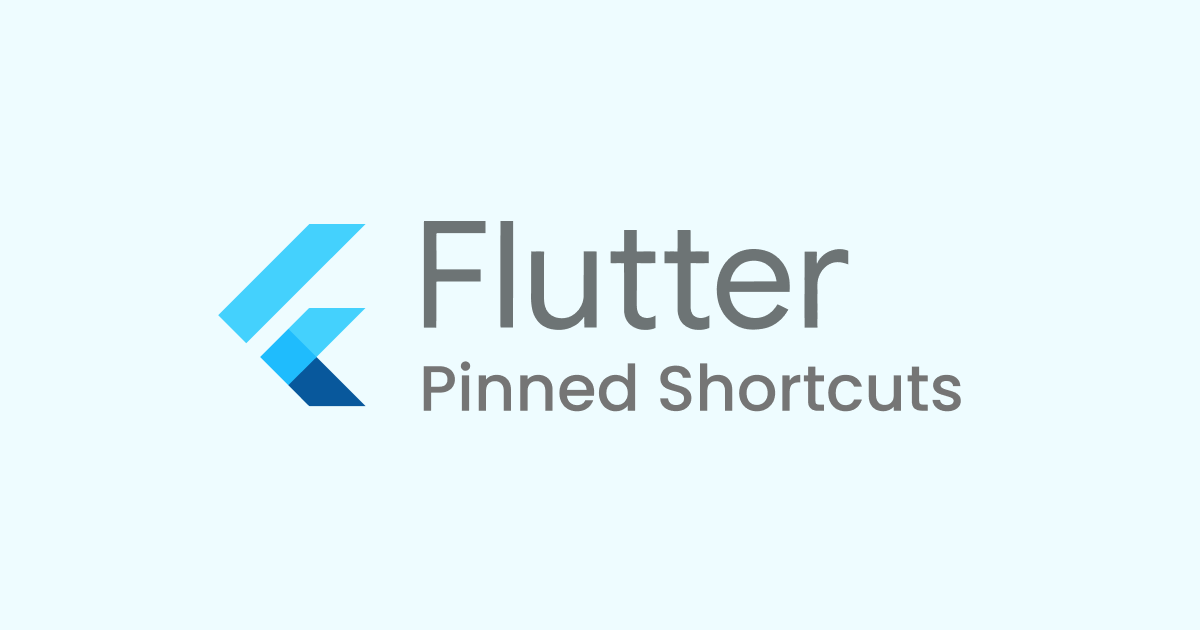 How to create pinned shortcuts in flutter