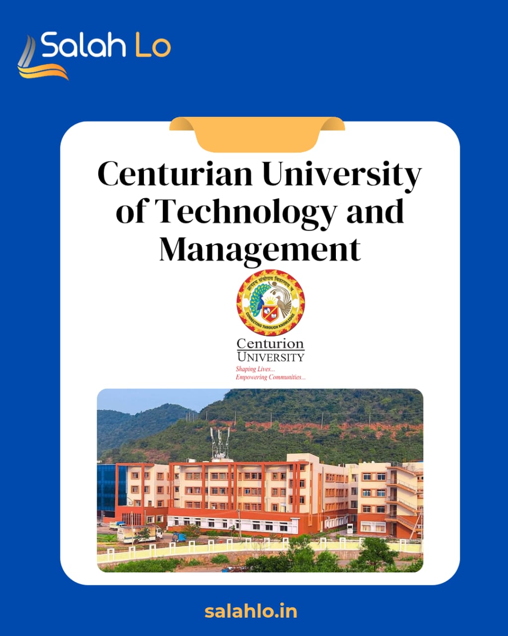 About Centurion University of Technology and Management