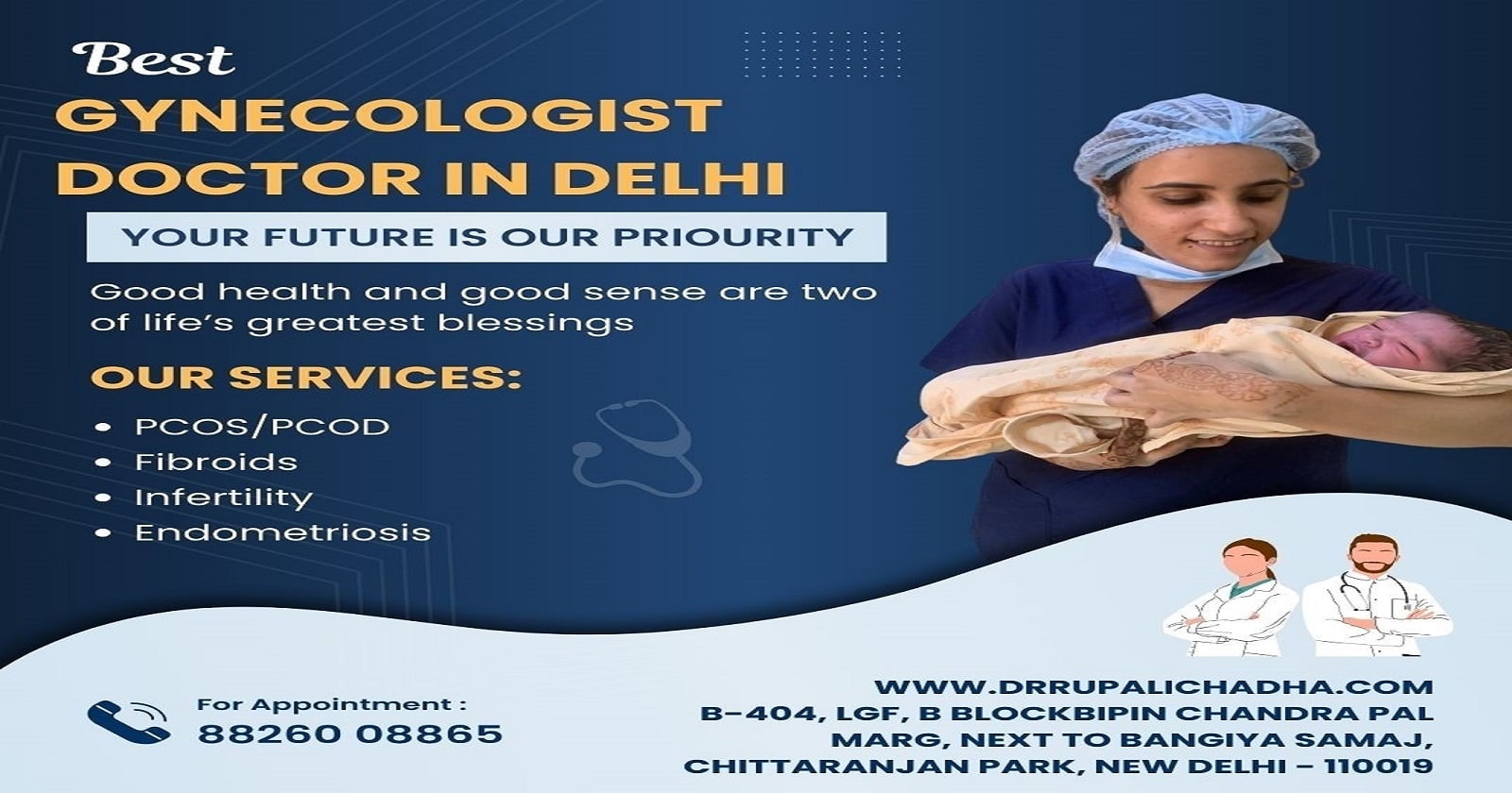 Why Dr. Rupali Chadha is the Best Gynecologist Doctor in Delhi?
