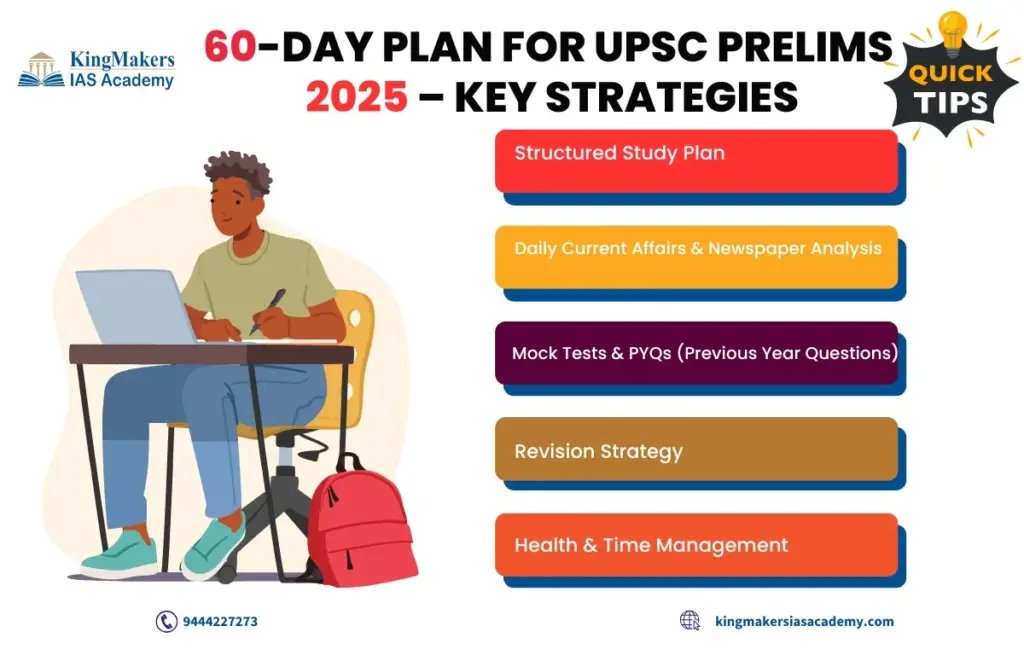 Crack UPSC Prelims 2025 in 60 Days: Smart Strategy & Tips