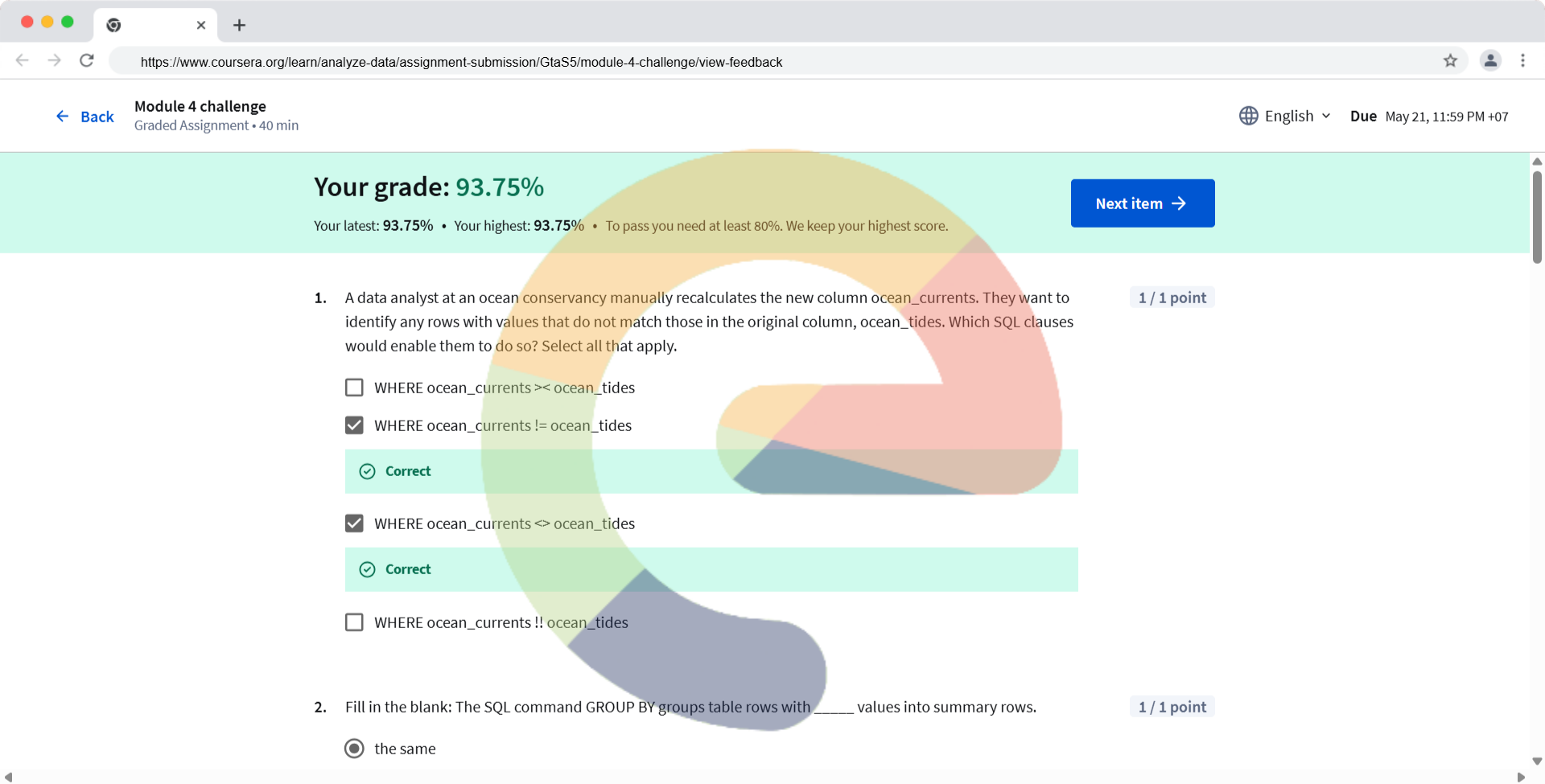 Analyze Data to Answer Questions - Module 4 challenge