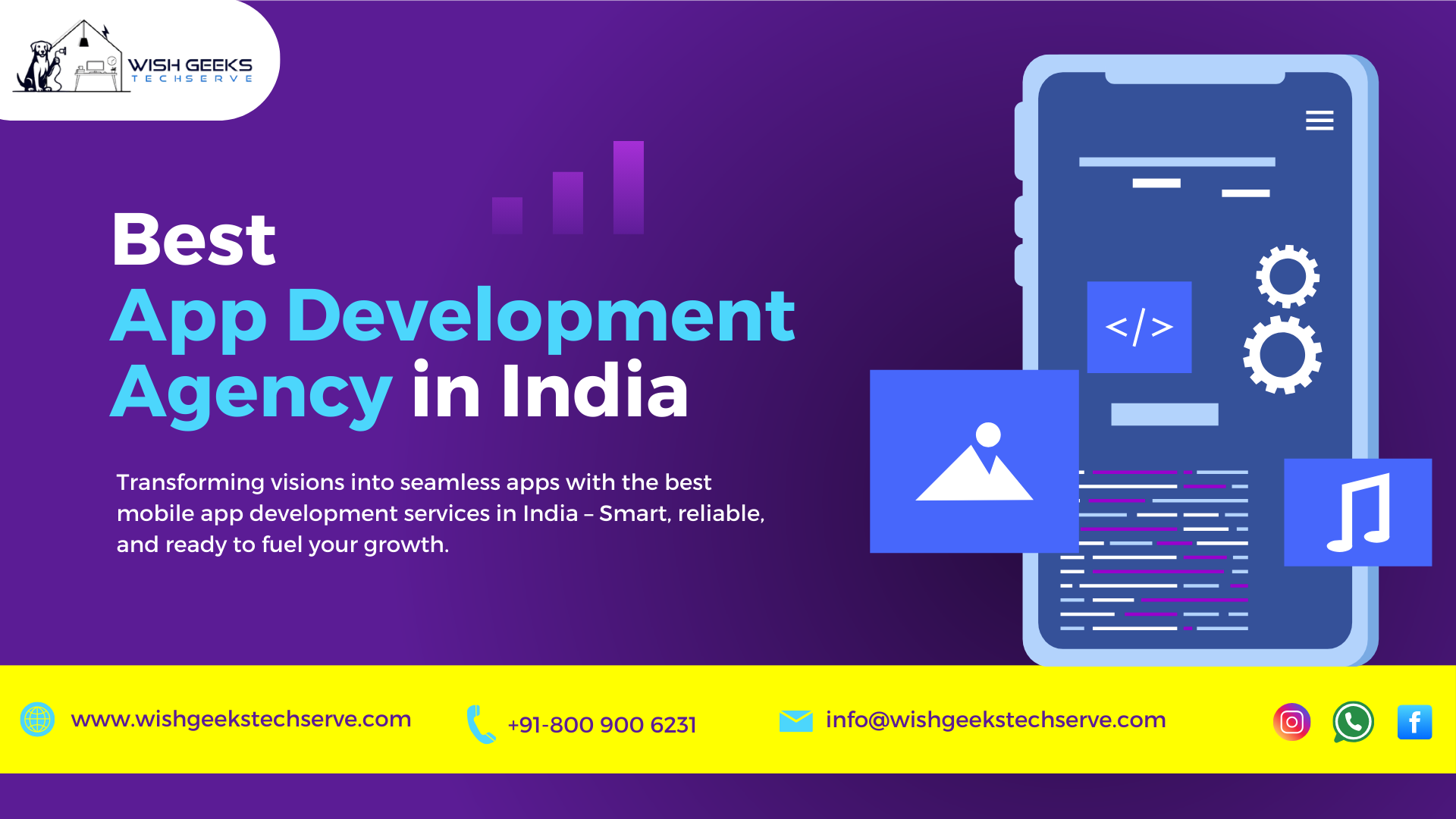 Top Mobile App Development Services in India That Turn Vision into Reality –Wish Geeks Techserve