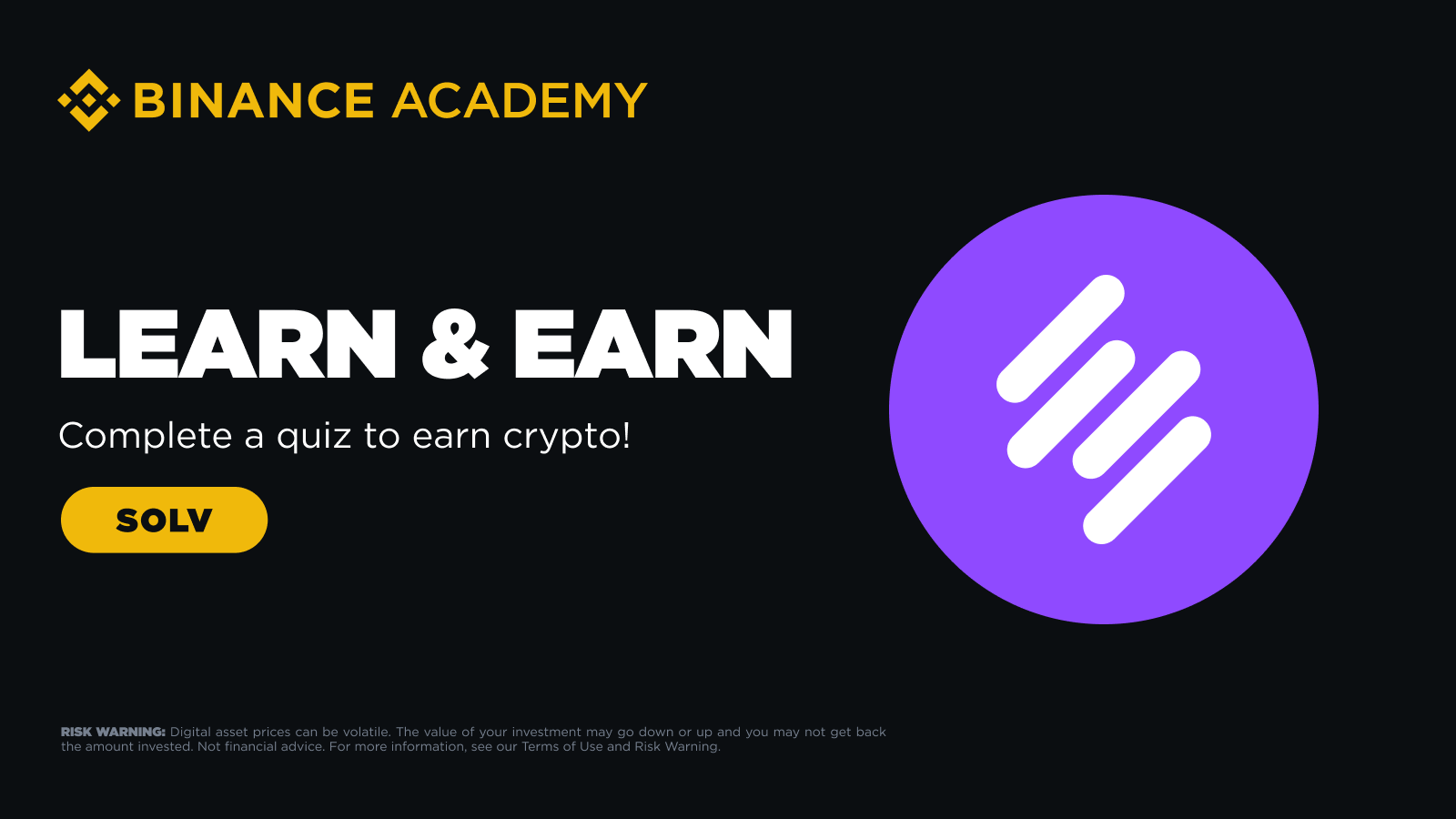 Unlock the Future of Finance: Learn About Solv Protocol & Earn $SOLV on Binance Academy
