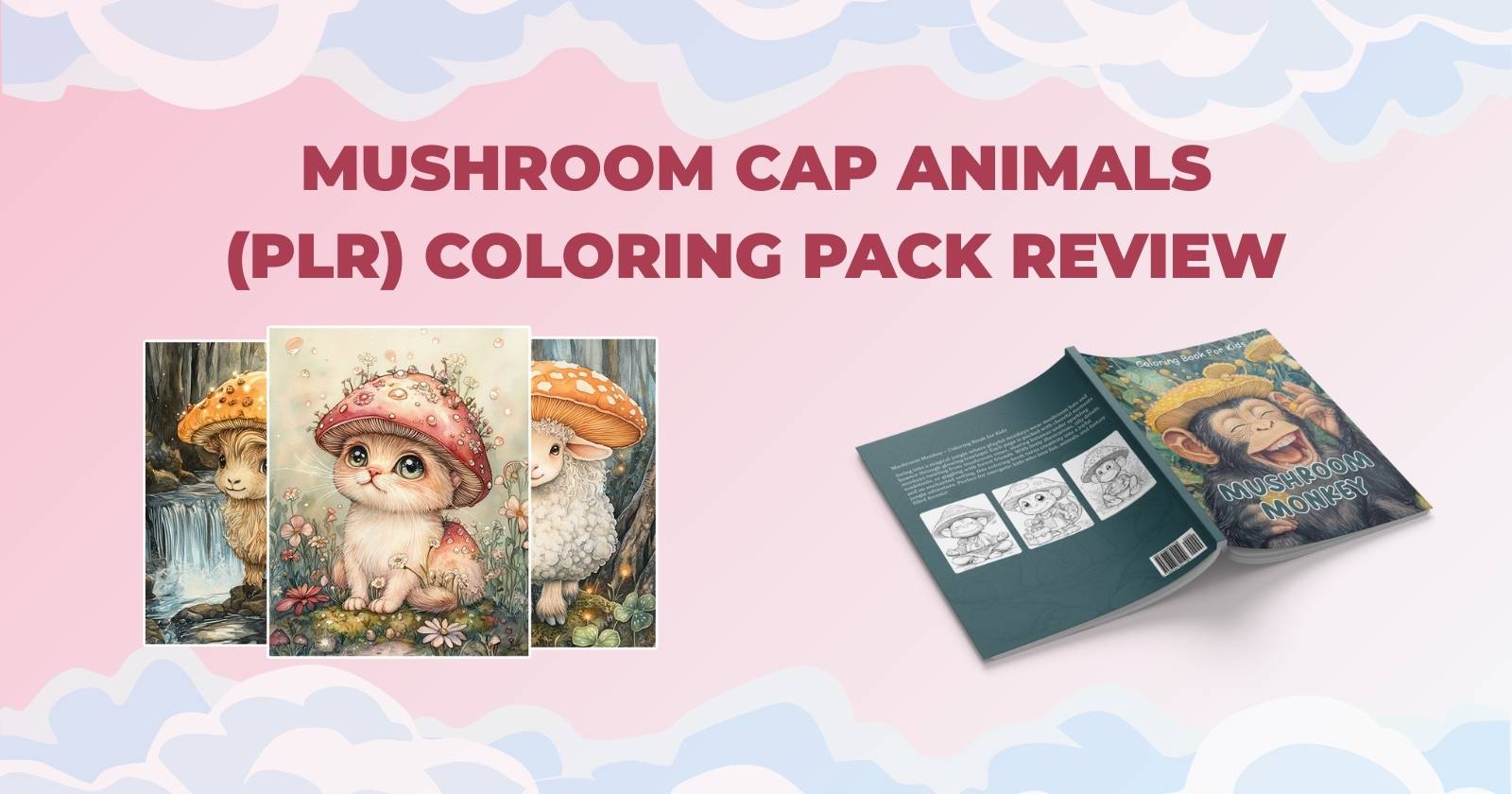 Mushroom Cap Animals - (PLR) Coloring Pack Honest Review 2025