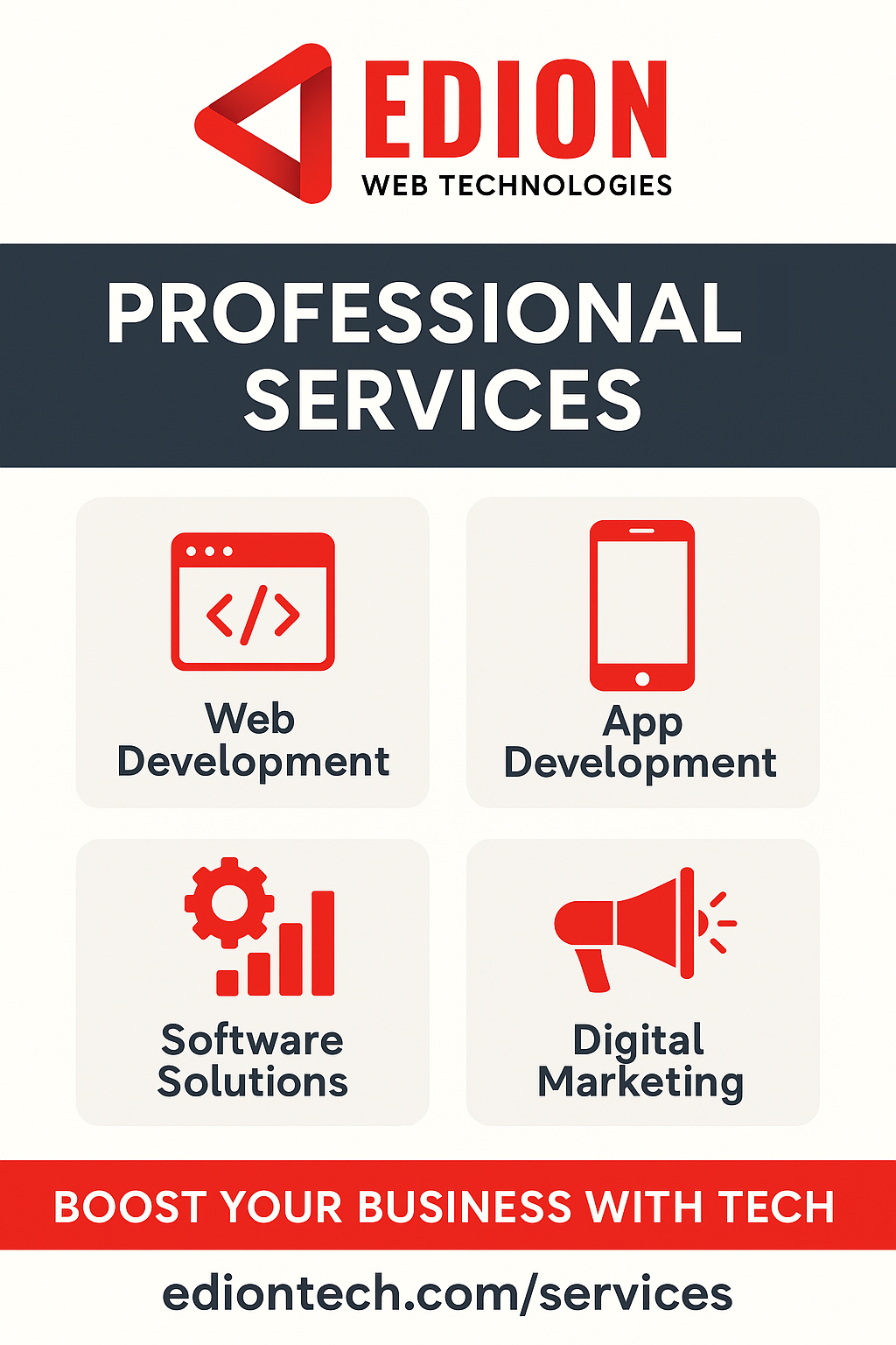 Professional IT Services | Web, App & Software Solutions – EdionTech