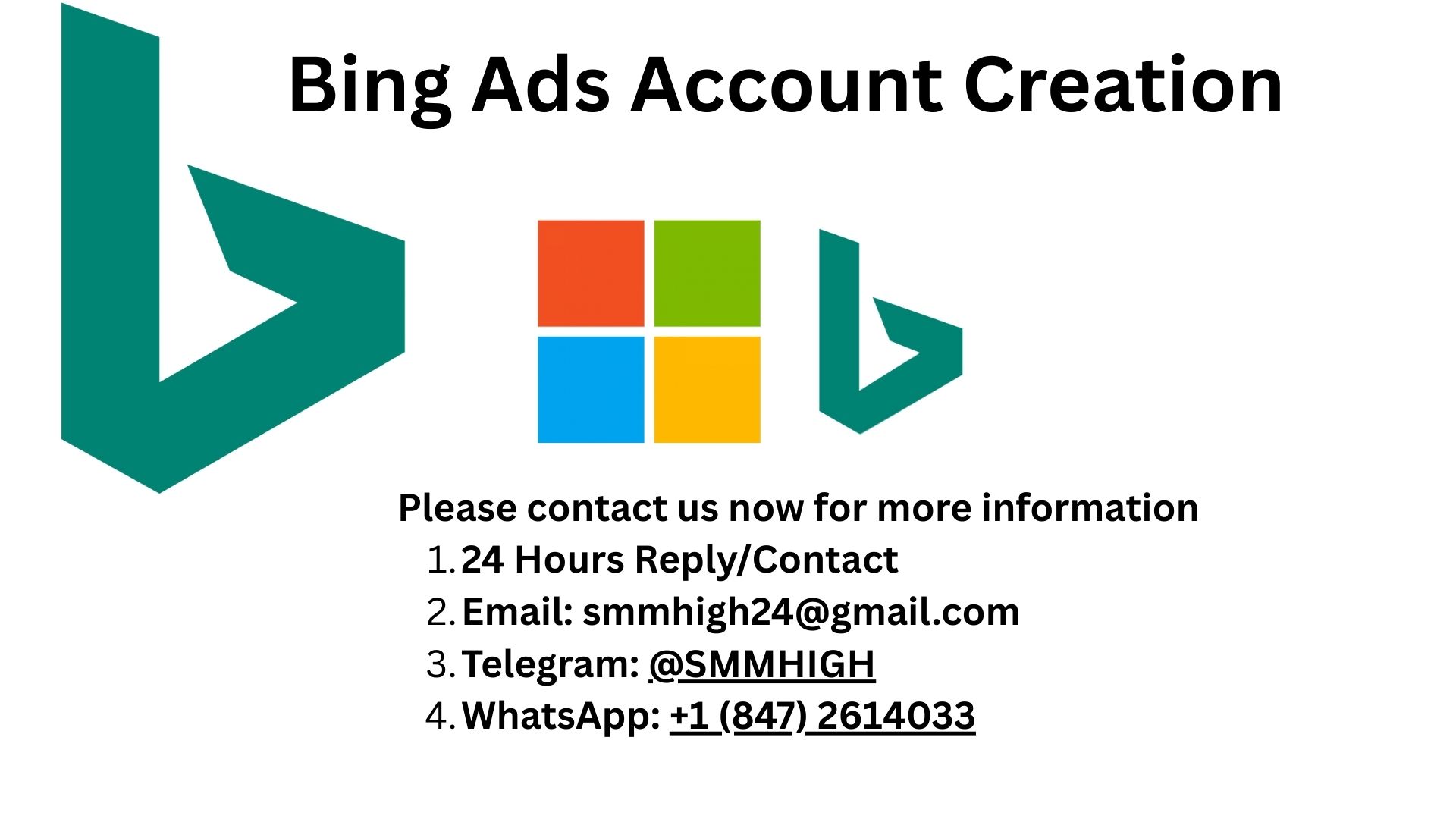Bing Ads Account Creation