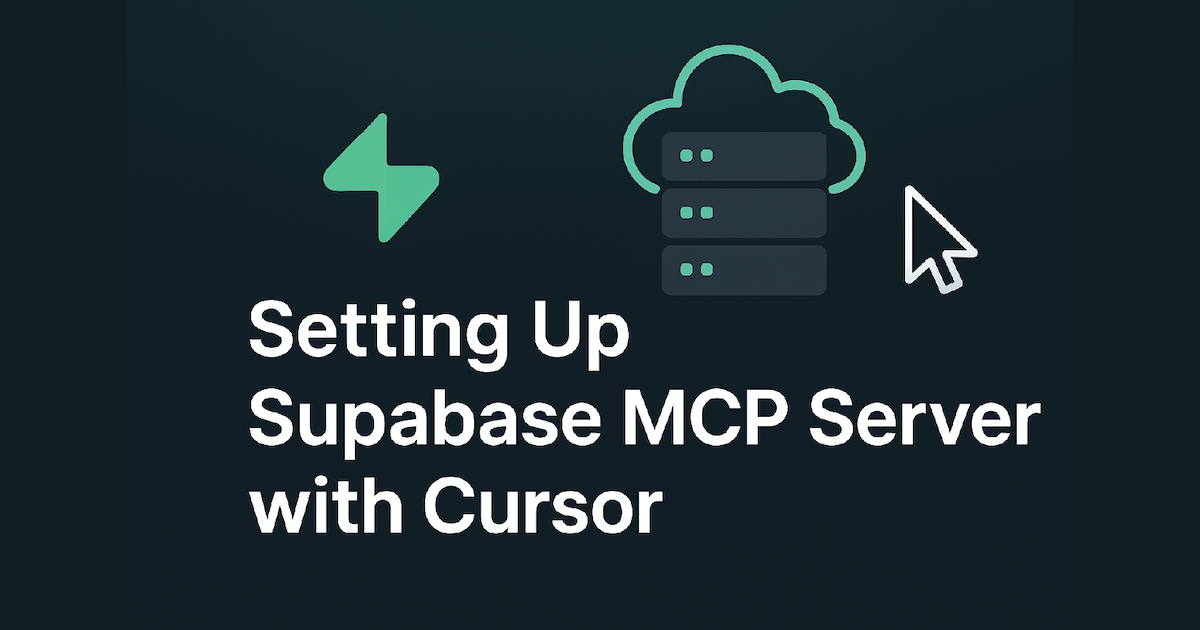 How to Set Up Supabase MCP Server with Cursor (Full Fix + Guide)