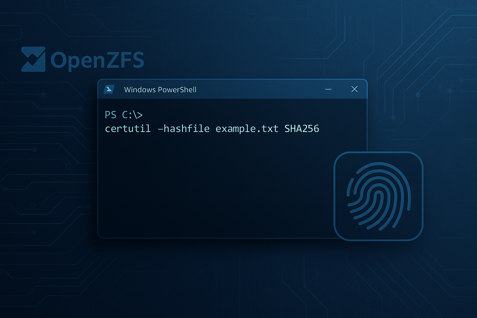 Hashing Files on Windows Using PowerShell and CertUtil