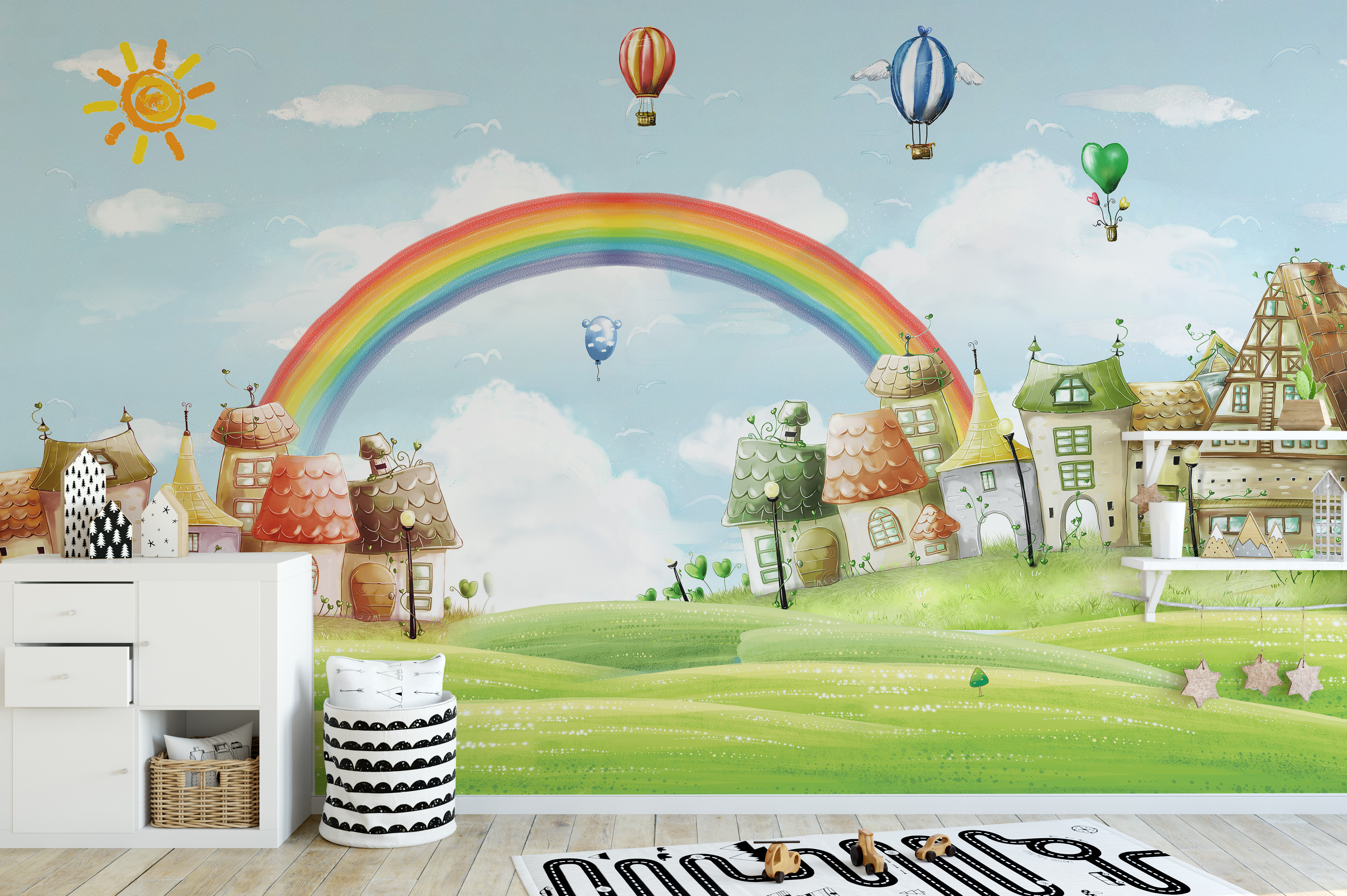 The Benefits of Using Rainbow Wallpaper in Your Child’s Creative Retreat