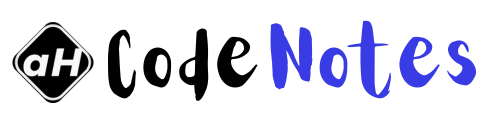 Ayush Hardeniya's CodeNotes