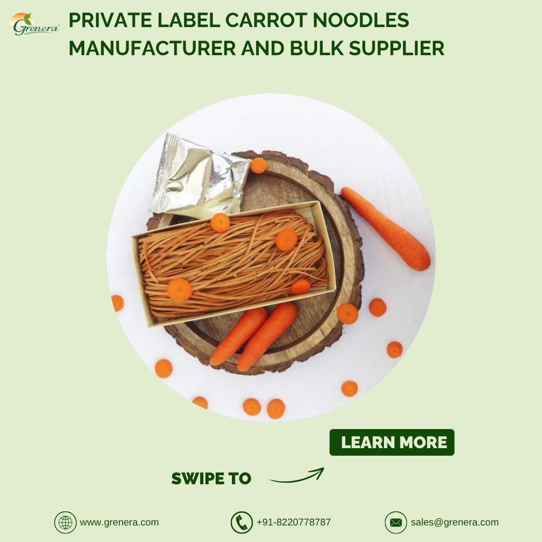 Private Label Carrot Noodles Manufacturer And Bulk Supplier