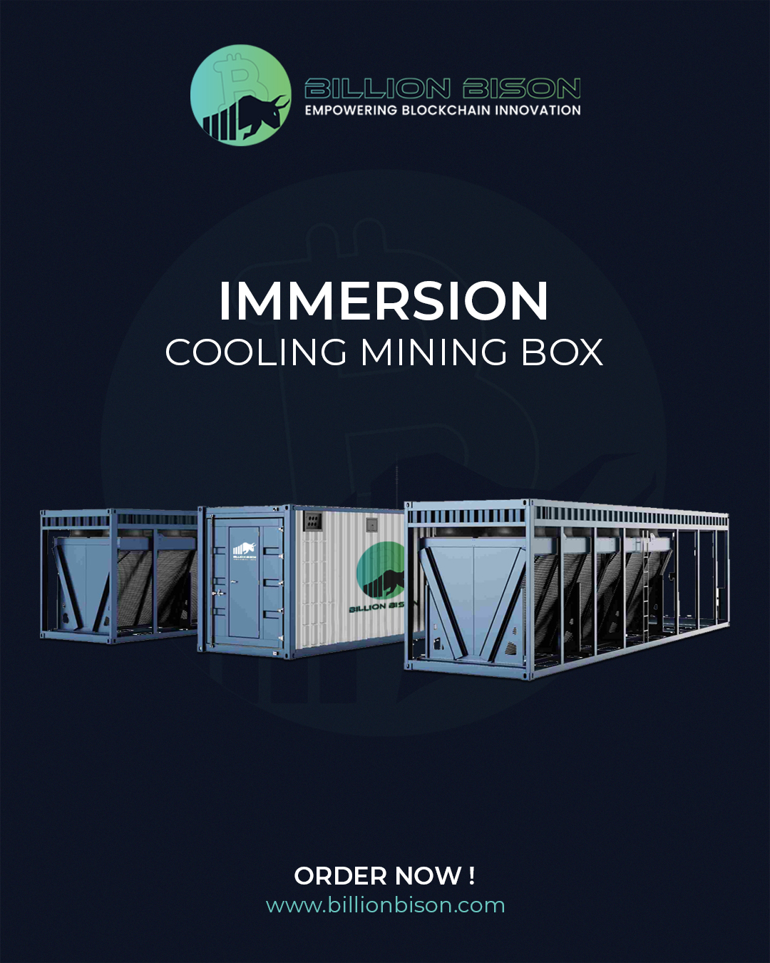 🚀 Billion Bison 40ft Immersion Cooling Mining Box🔥