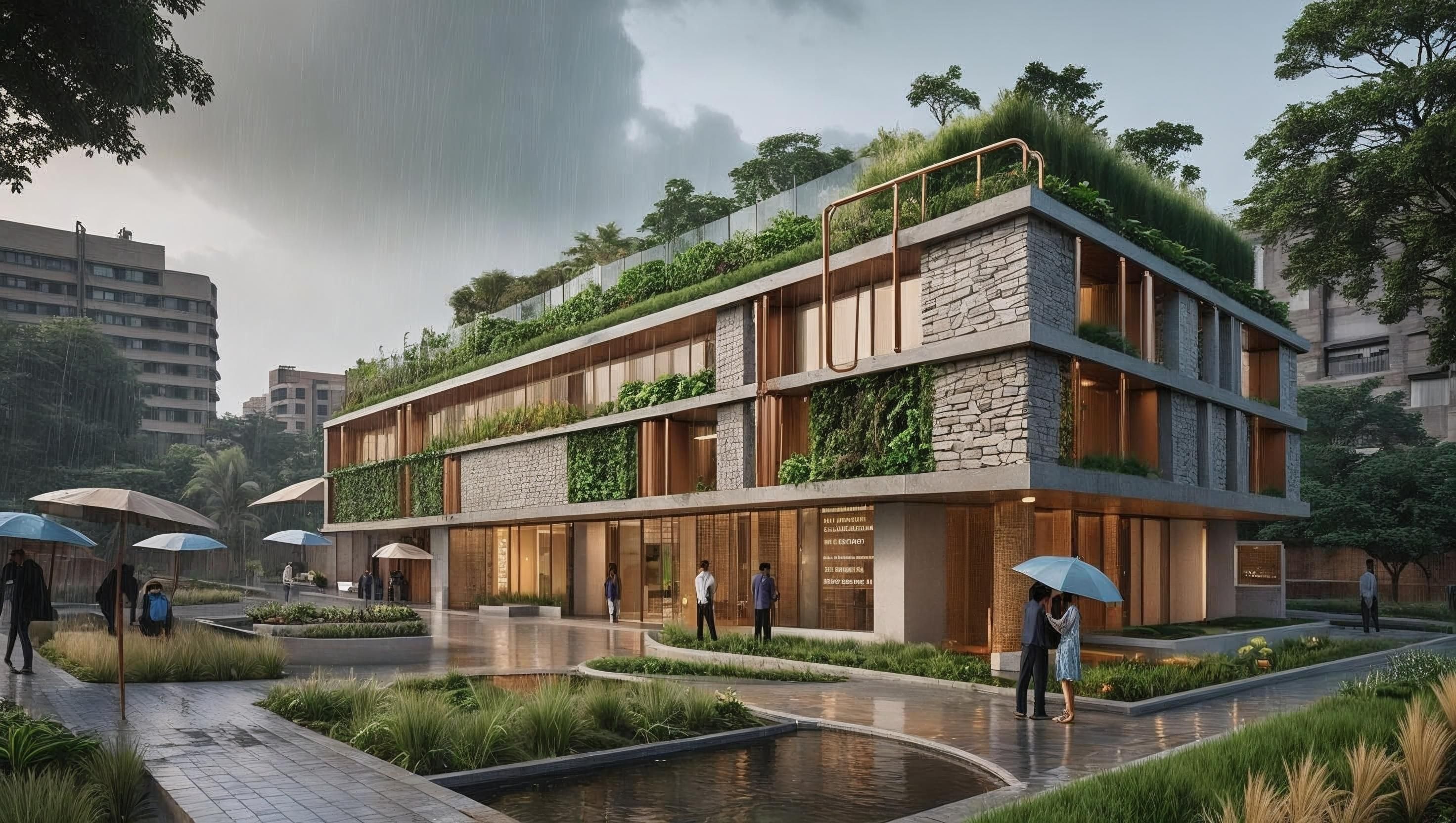 Harvesting the Sky: Strategic Rainwater Management in Modern Architectural Design - Designo Architects