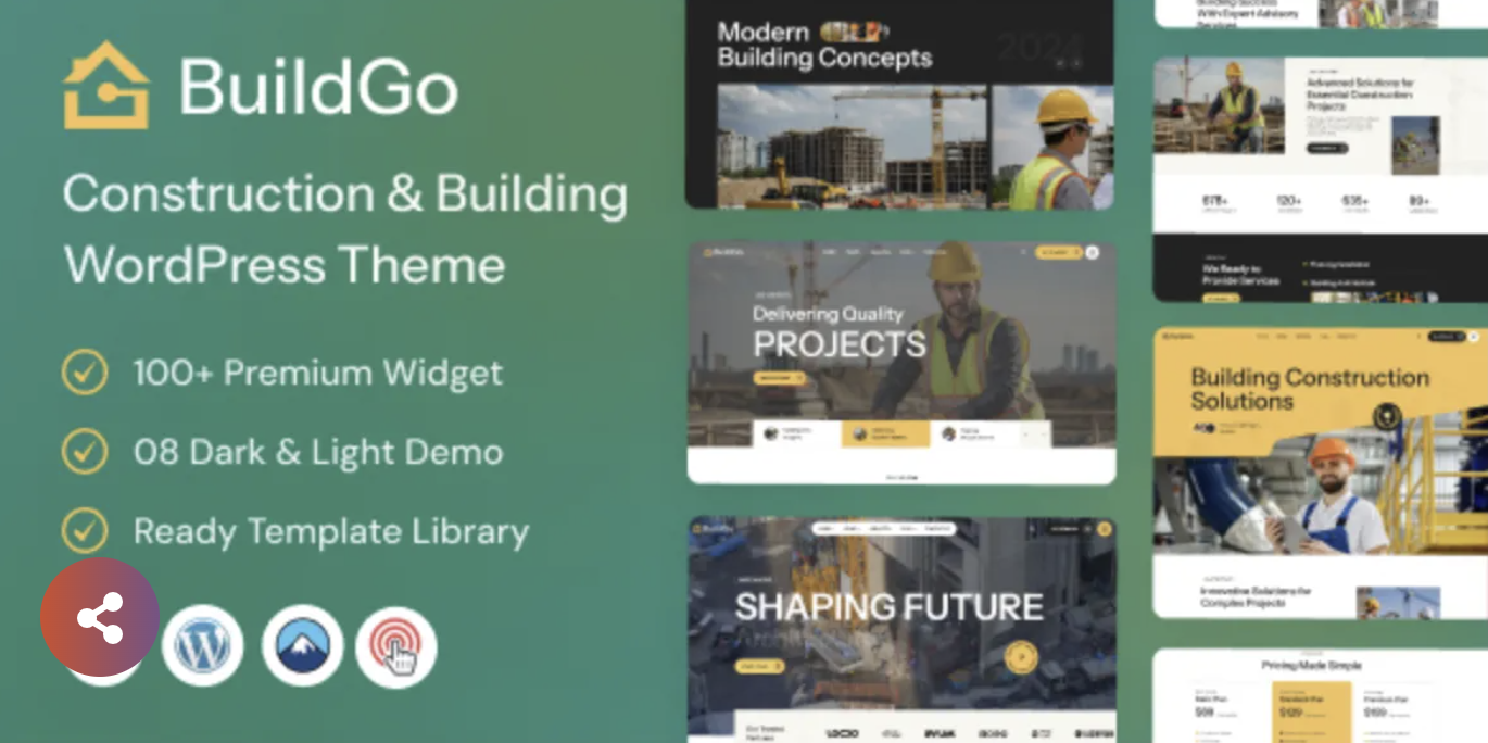 🏗️ BuildGo Pro WordPress Theme – The Ideal Choice for Construction Websites