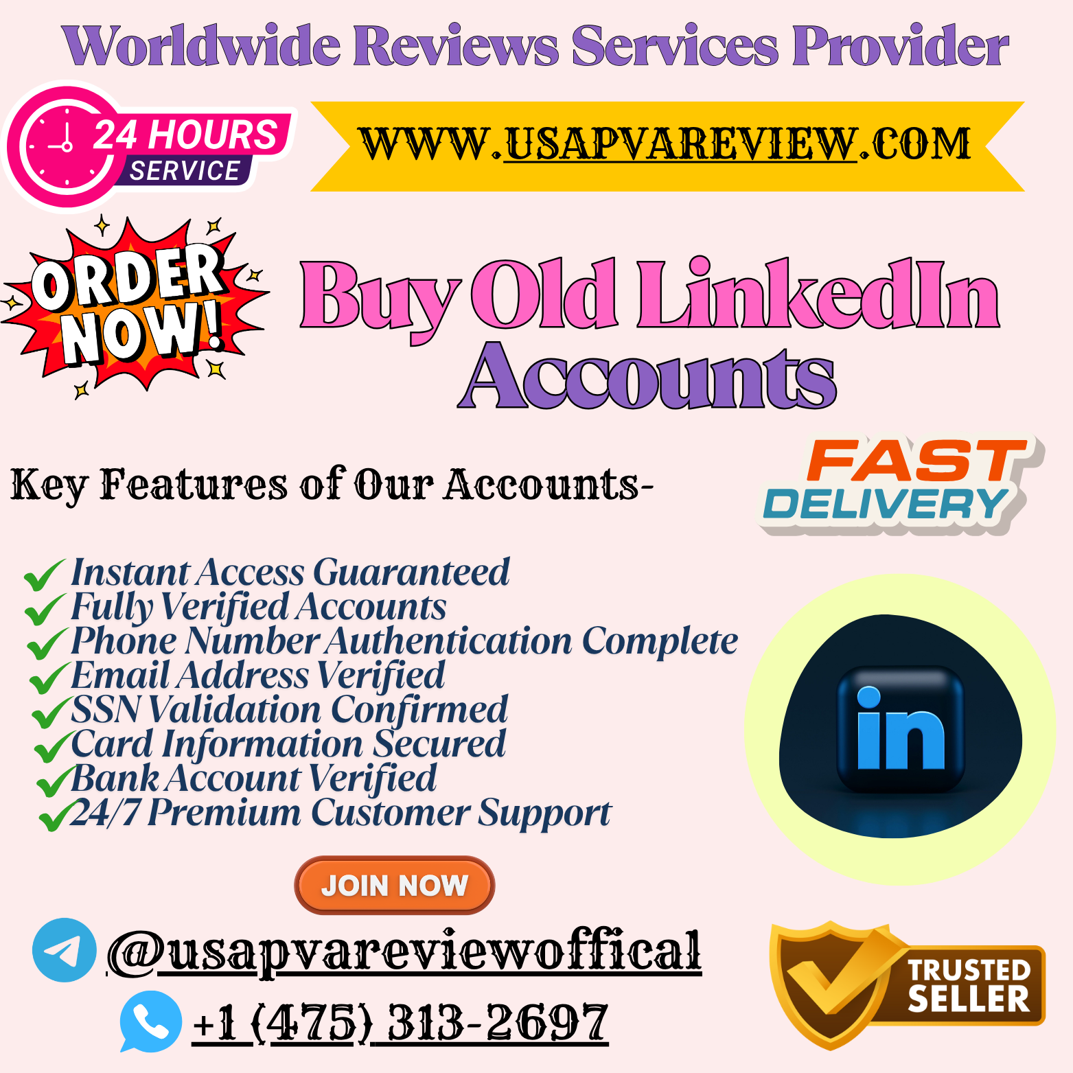 USA'S Trusted Platfrom to Bu ying Old LinkedIn Accounts