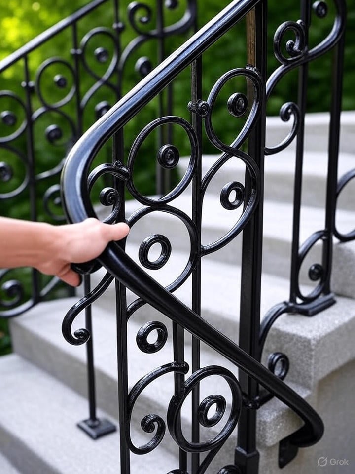 Best Exterior Wall Mount Handrail In USA | PMFII Iron Work