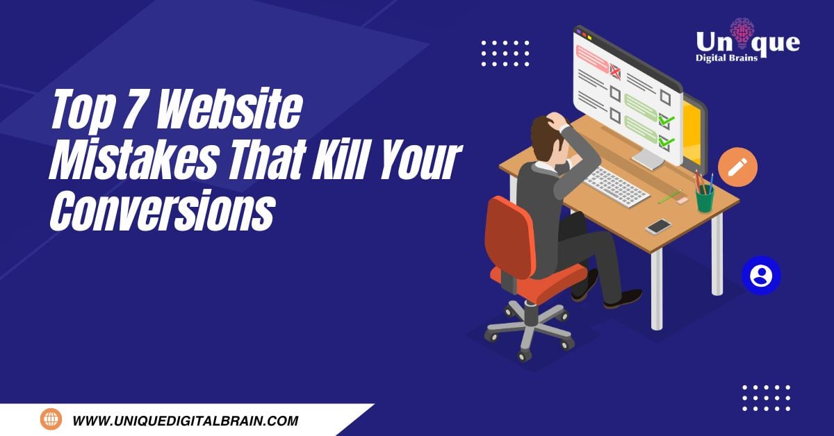 Top 7 Website Mistakes That Kill Your Conversions