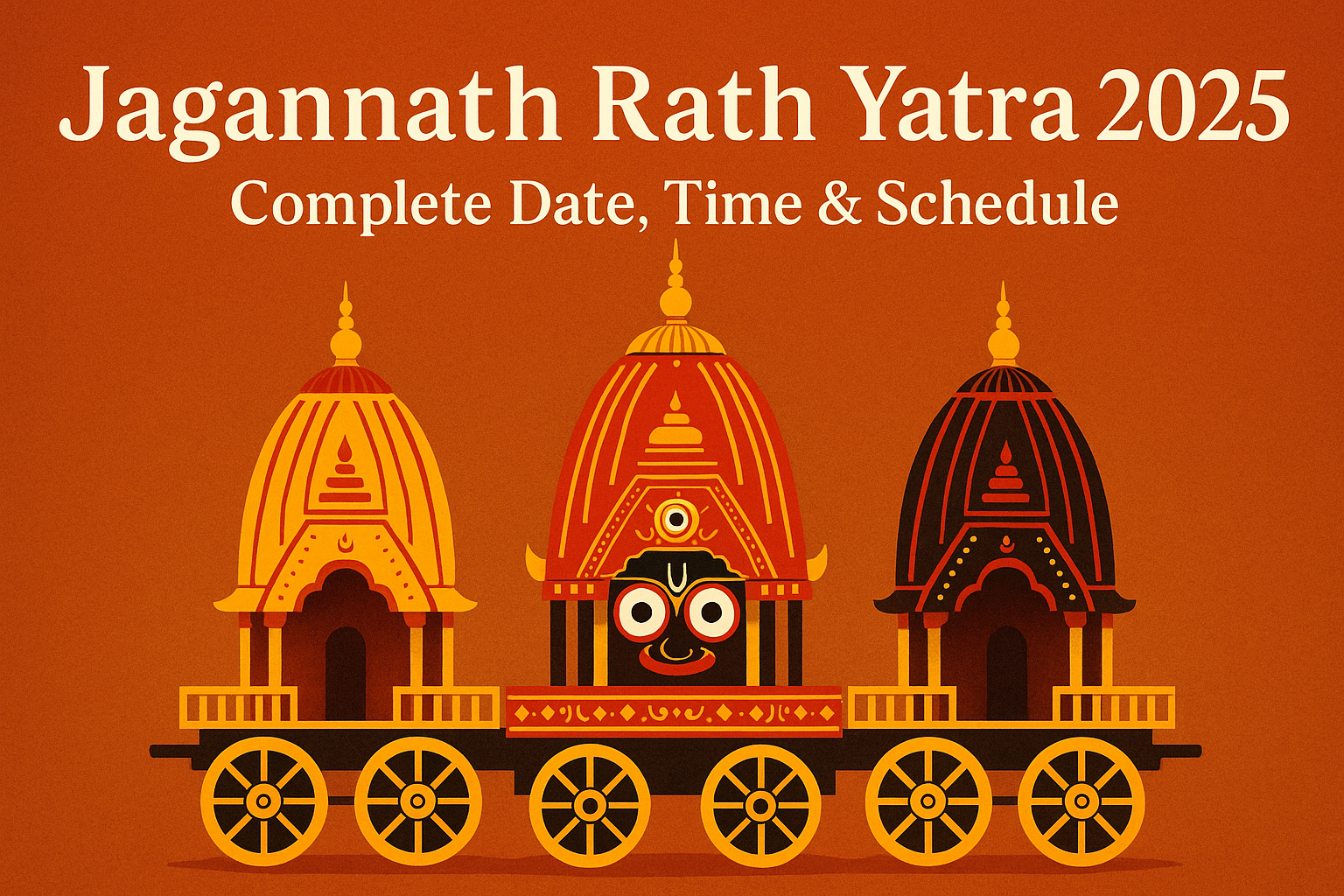 Jagannath Rath Yatra 2025: Complete Date, Time & Schedule