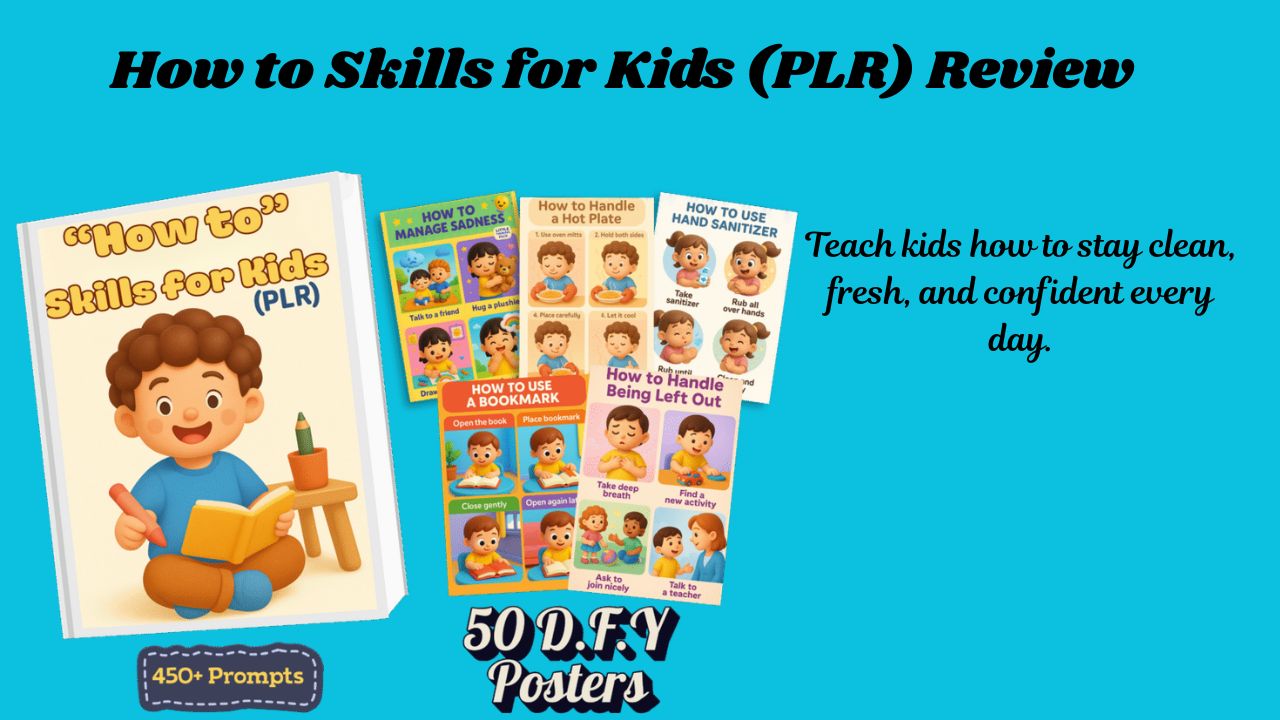 How to Skills for Kids (PLR) Review 2025: The Ultimate Bundle for Mindful, Sellable Kids Content!