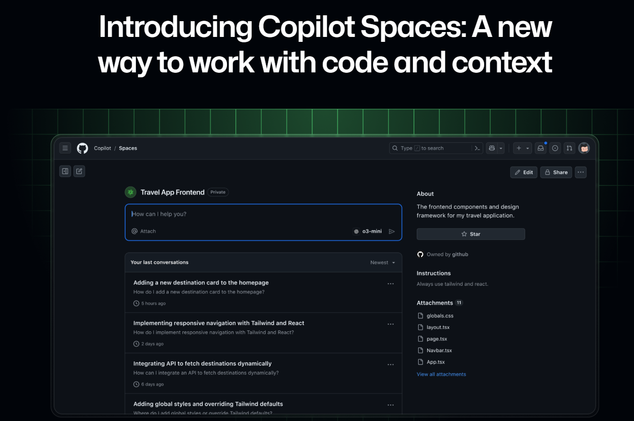 All about GitHub Copilot Spaces