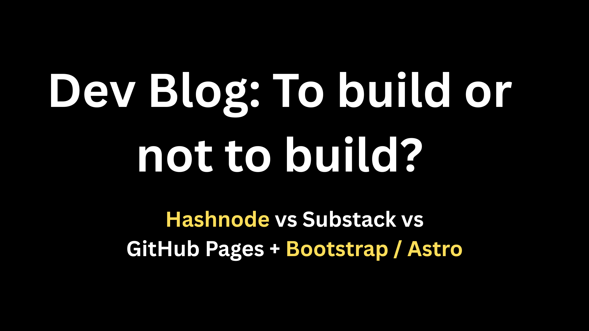 How I Built My Developer Blog: Tools, Trade-offs, and Lessons Learned