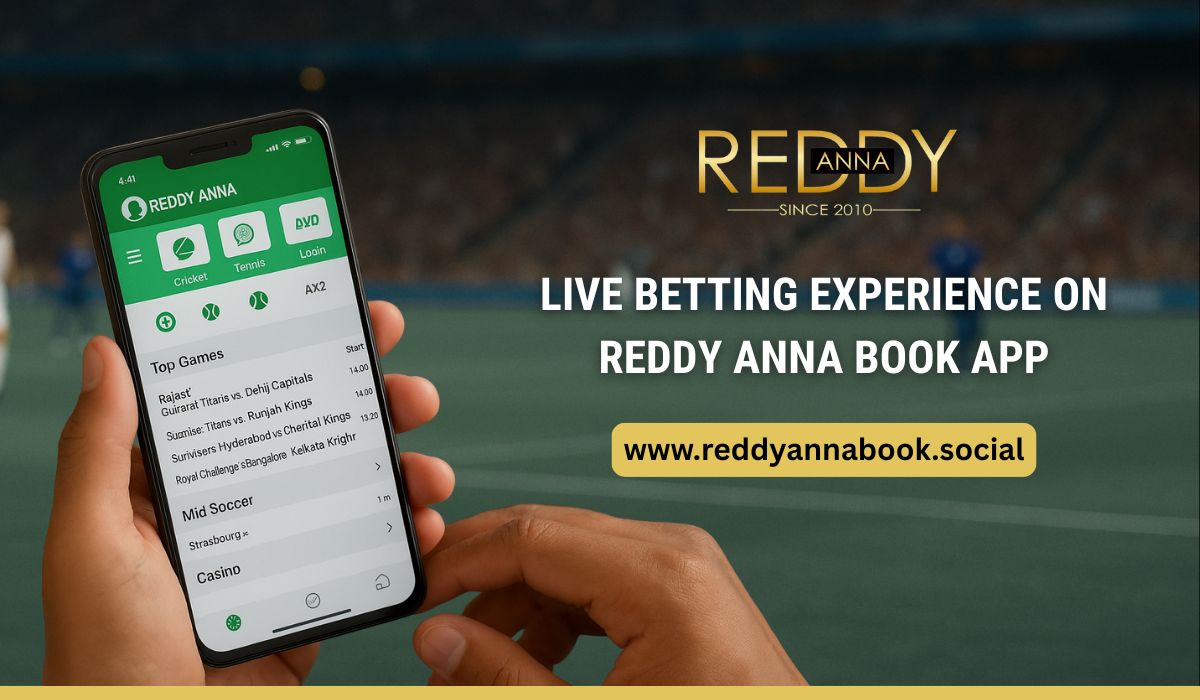 Live Betting Experience on Reddy Anna Book App