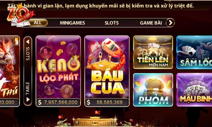 Trải nghiệm thú vị cùng game Bầu cua Zowin
