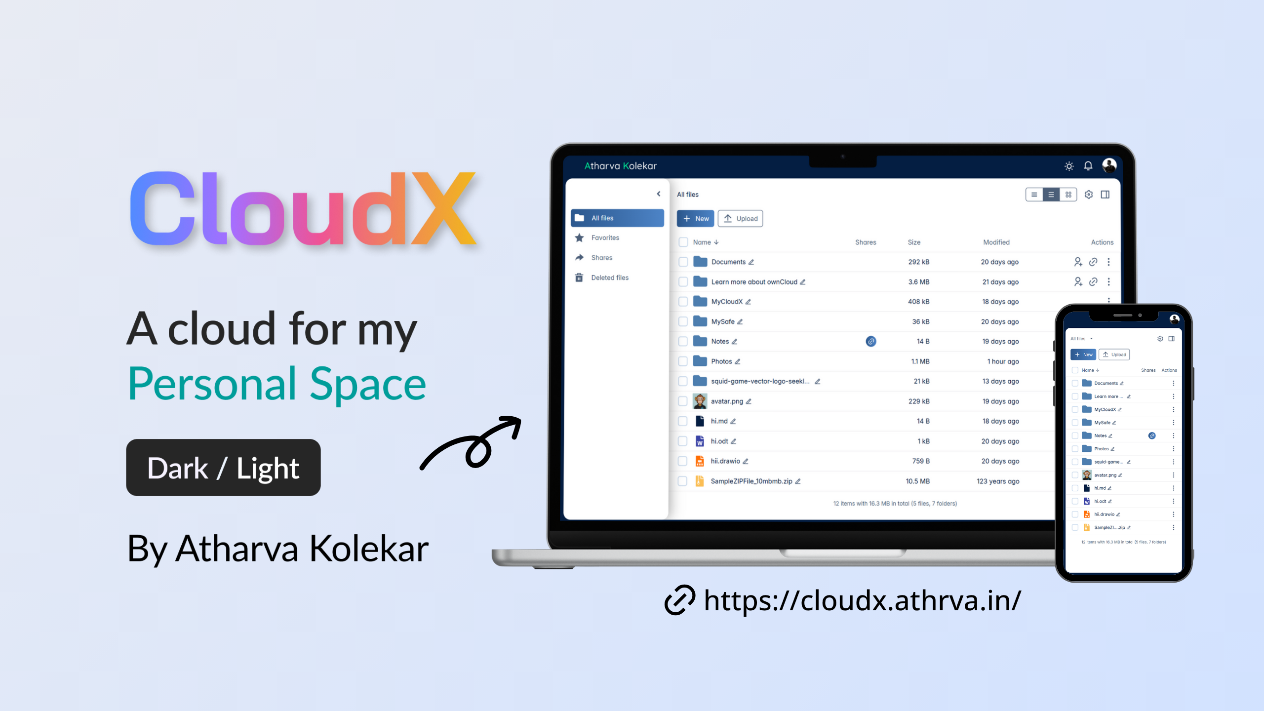 Introducing CloudX: Your Private, Secure, and Self-Hosted Cloud Storag