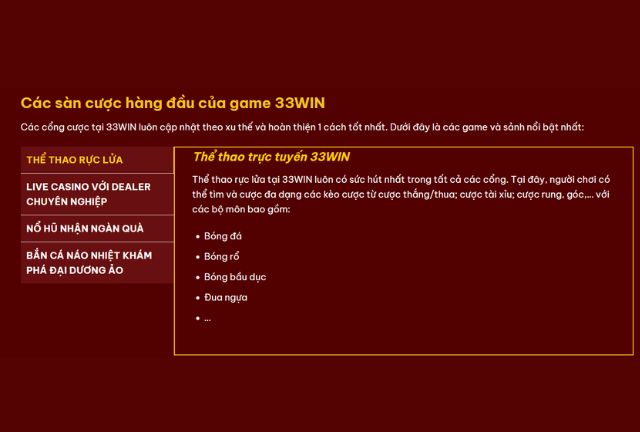 Cổng game 33WIN đổi thưởng uy tín nhất 2025
