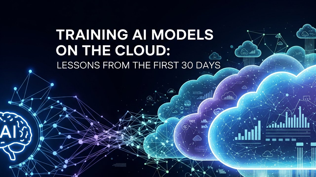 Training AI Models on the Cloud: Lessons from the First 30 Days