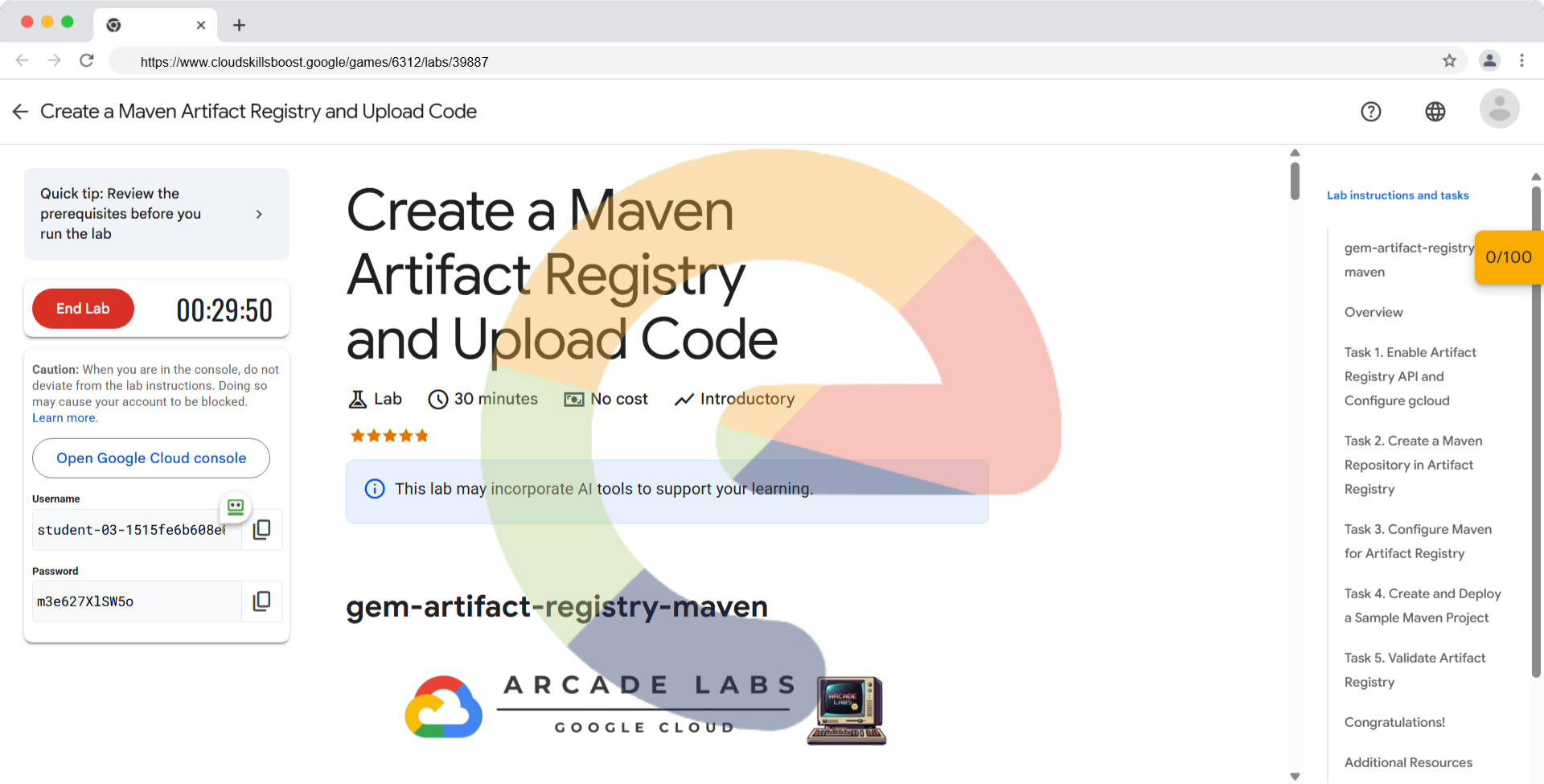 Create a Maven Artifact Registry and Upload Code - gem-artifact-regist