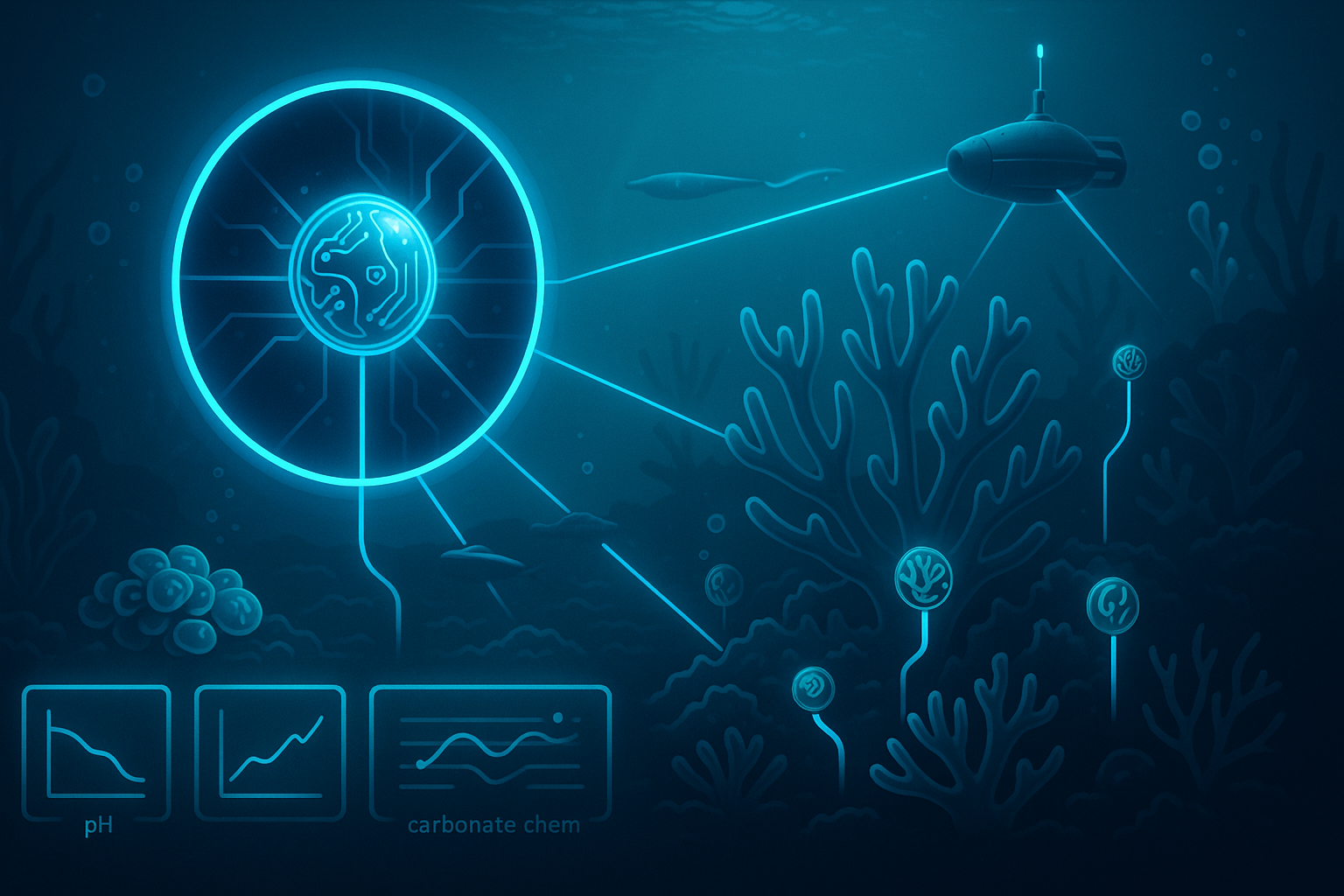 Ocean Acidification Sensors at Micron Scale