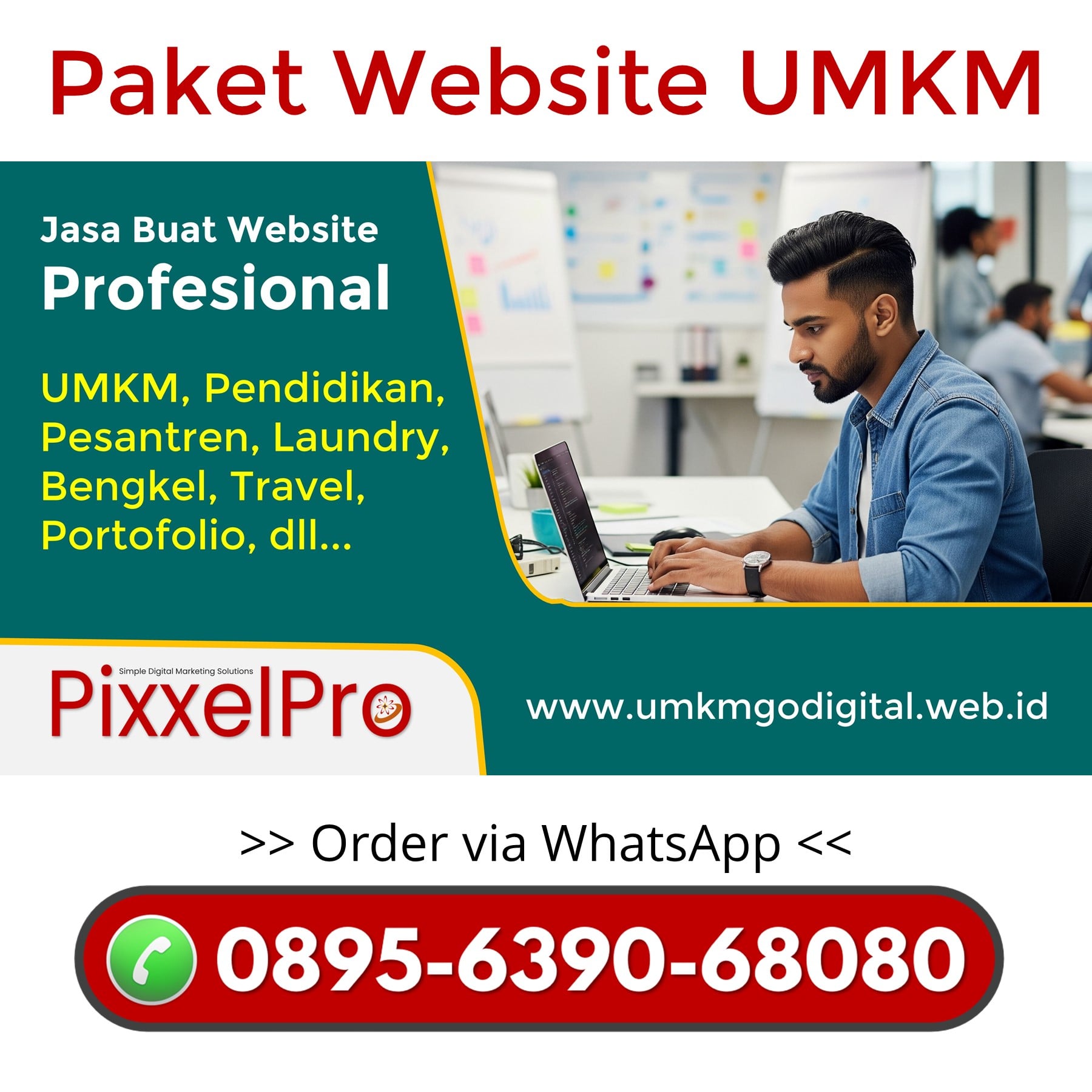 HUB 0895-6390-68080 Jasa Bikin Website Sewa Mobil Kab Teluk Bintuni
