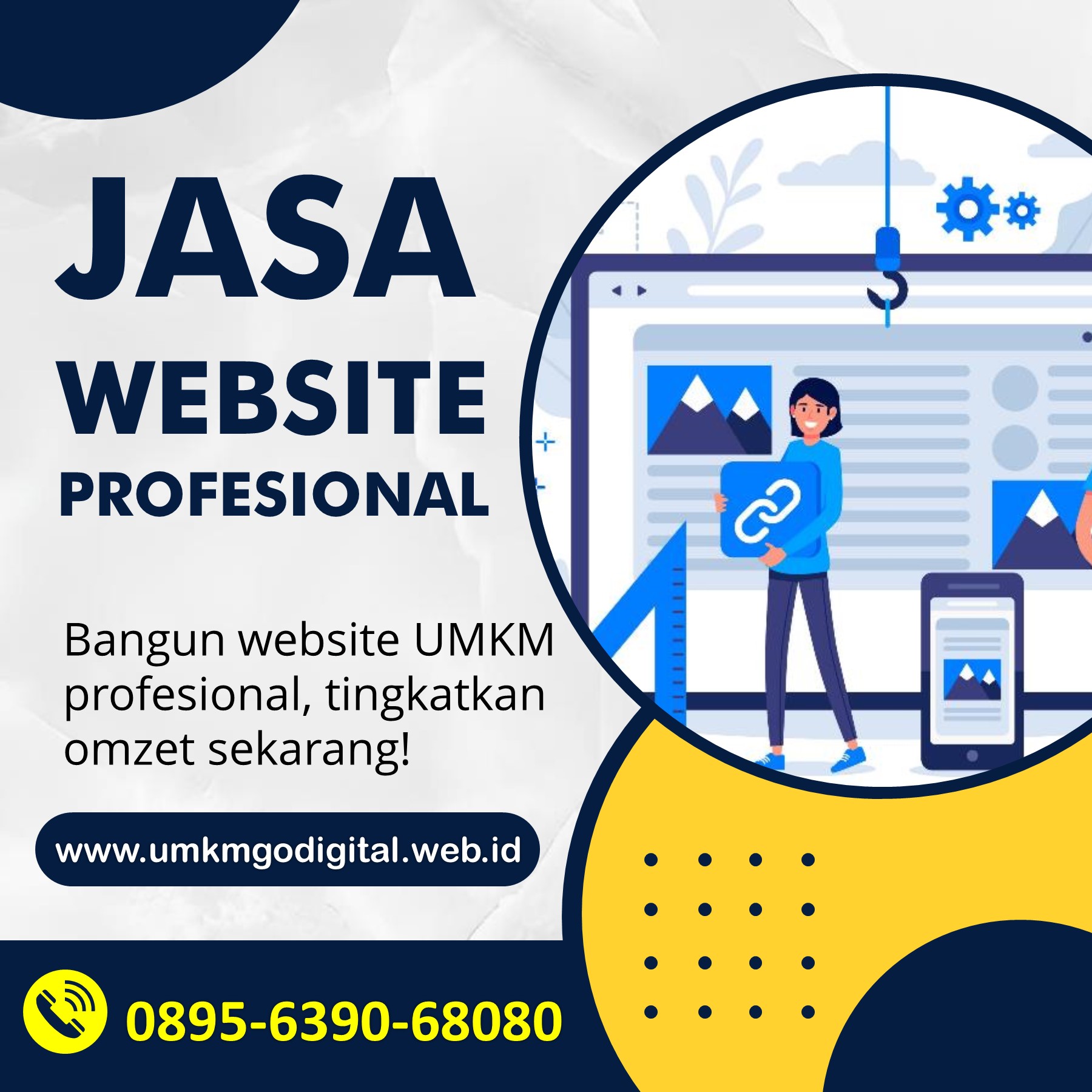 WA 0895-6390-68080, Jasa Website UMKM Merauke