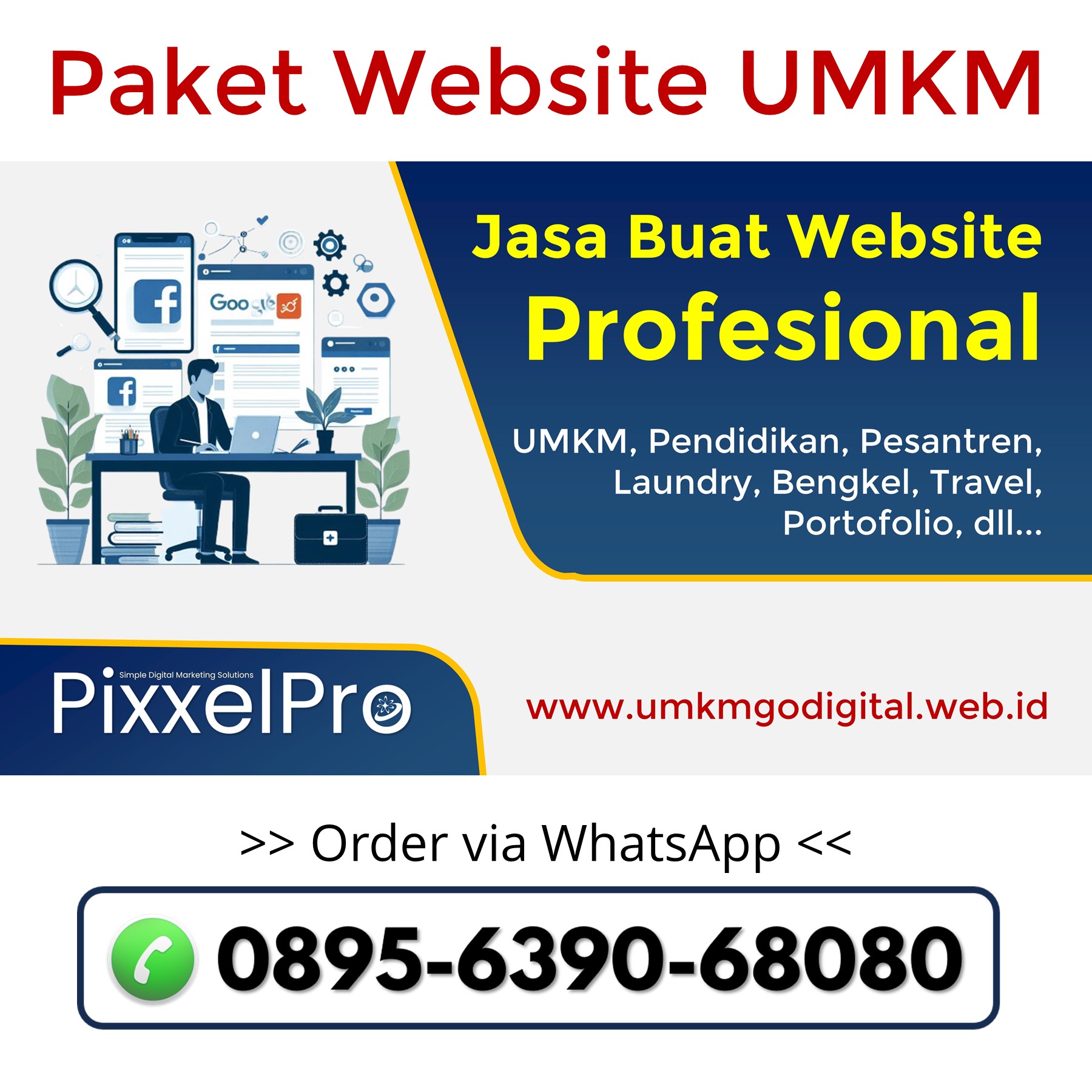 Paket Website Ekonomis UKM di Malinau