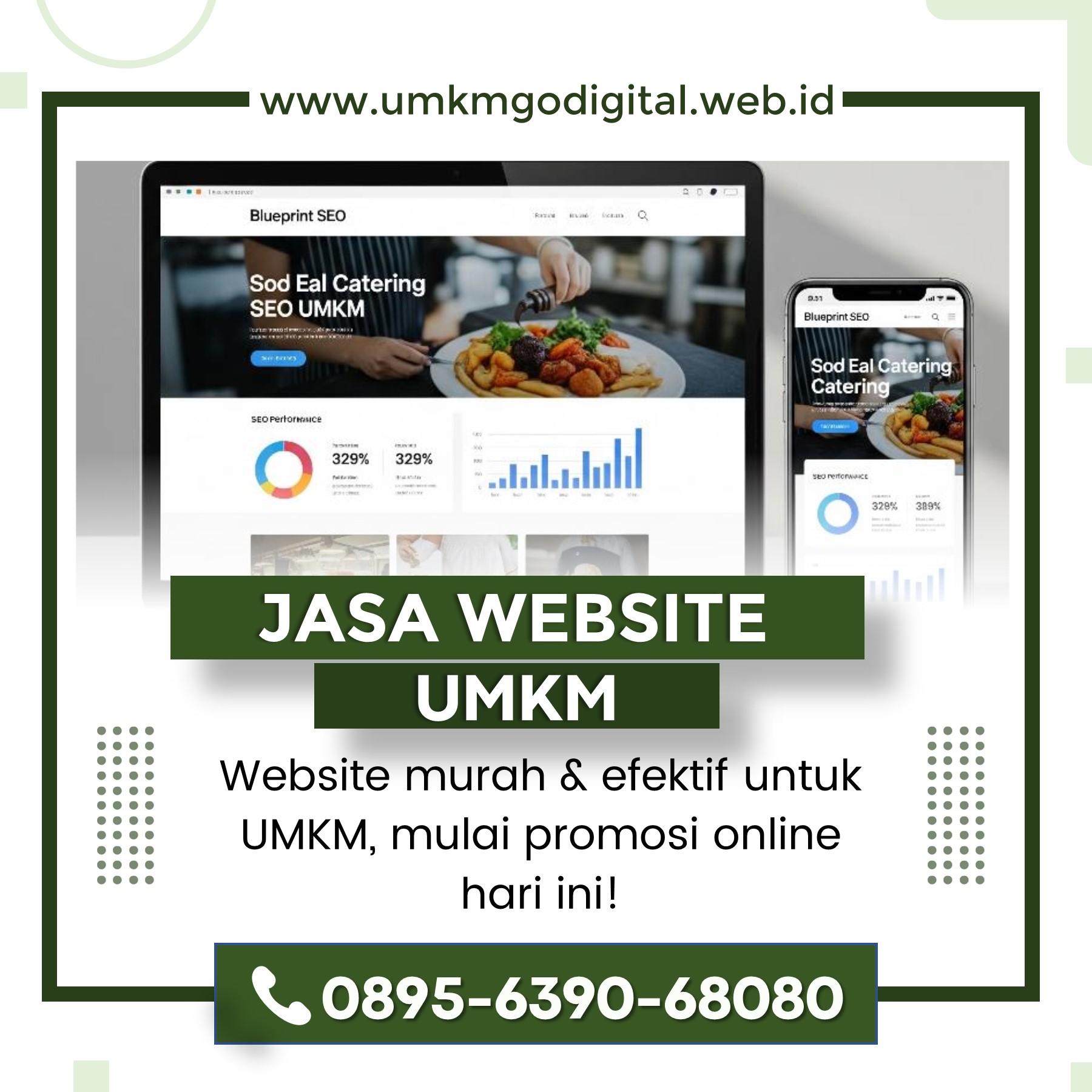 WA 0895-6390-68080, Jasa Website Kuliner Merauke
