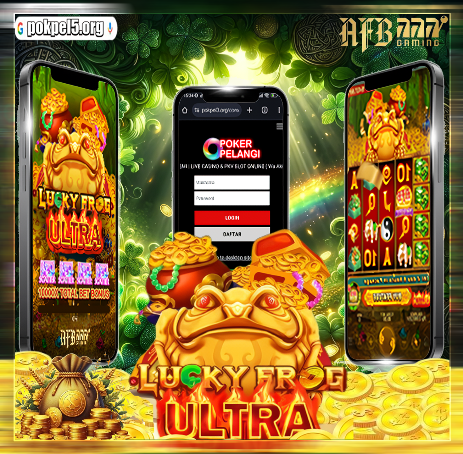 Bermain Lucky Frog Ultra Di POKERPELANGI Mudah Menang