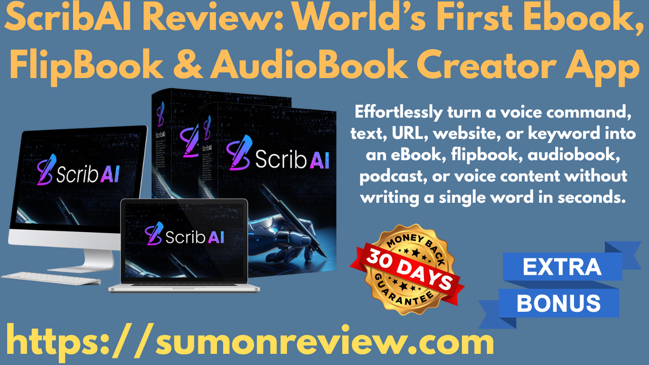 ScribAI Review: World’s First Ebook, FlipBook & AudioBook Creator App