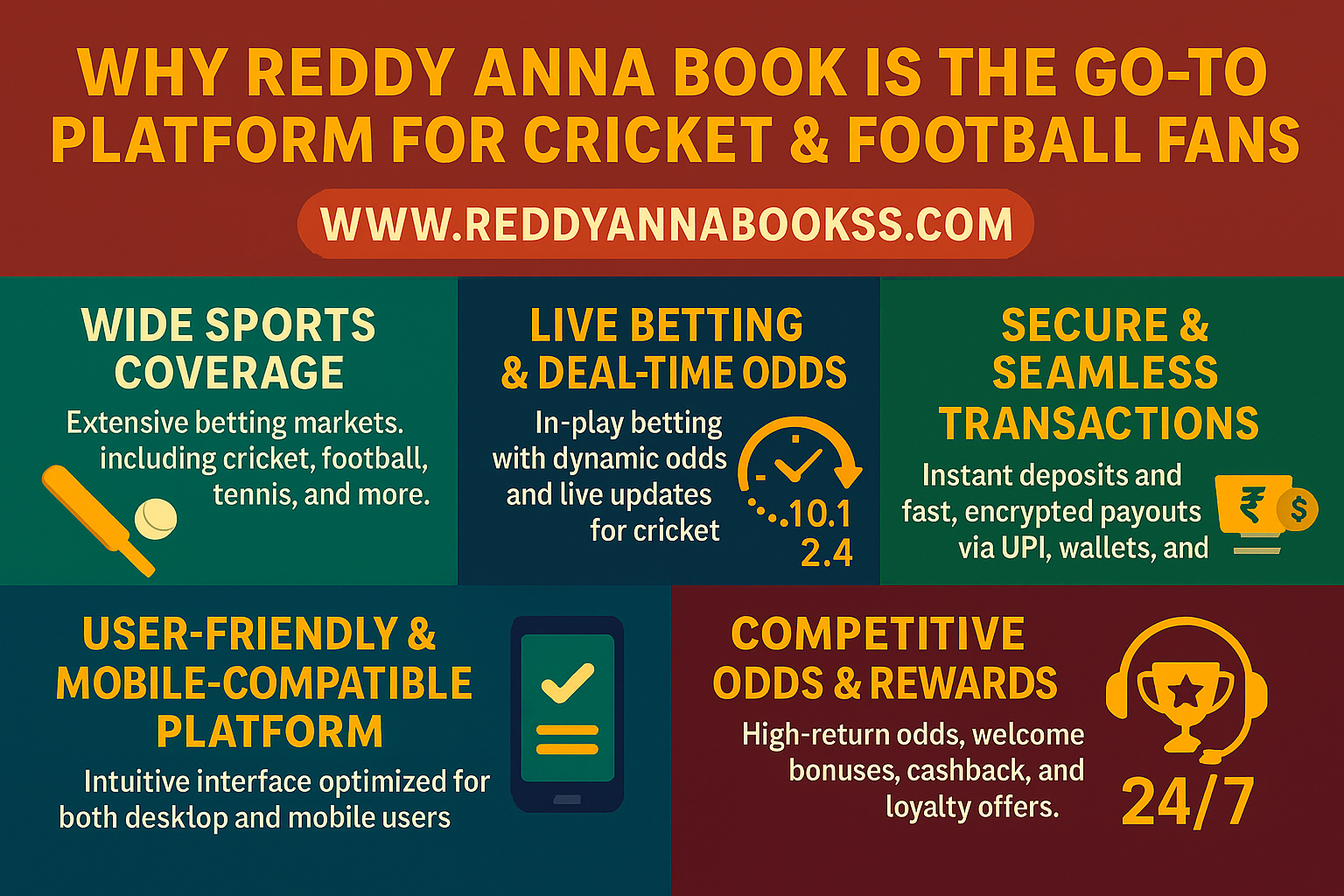 Why Reddy Anna Book is the Go-To Platform for Cricket and Football Fans
