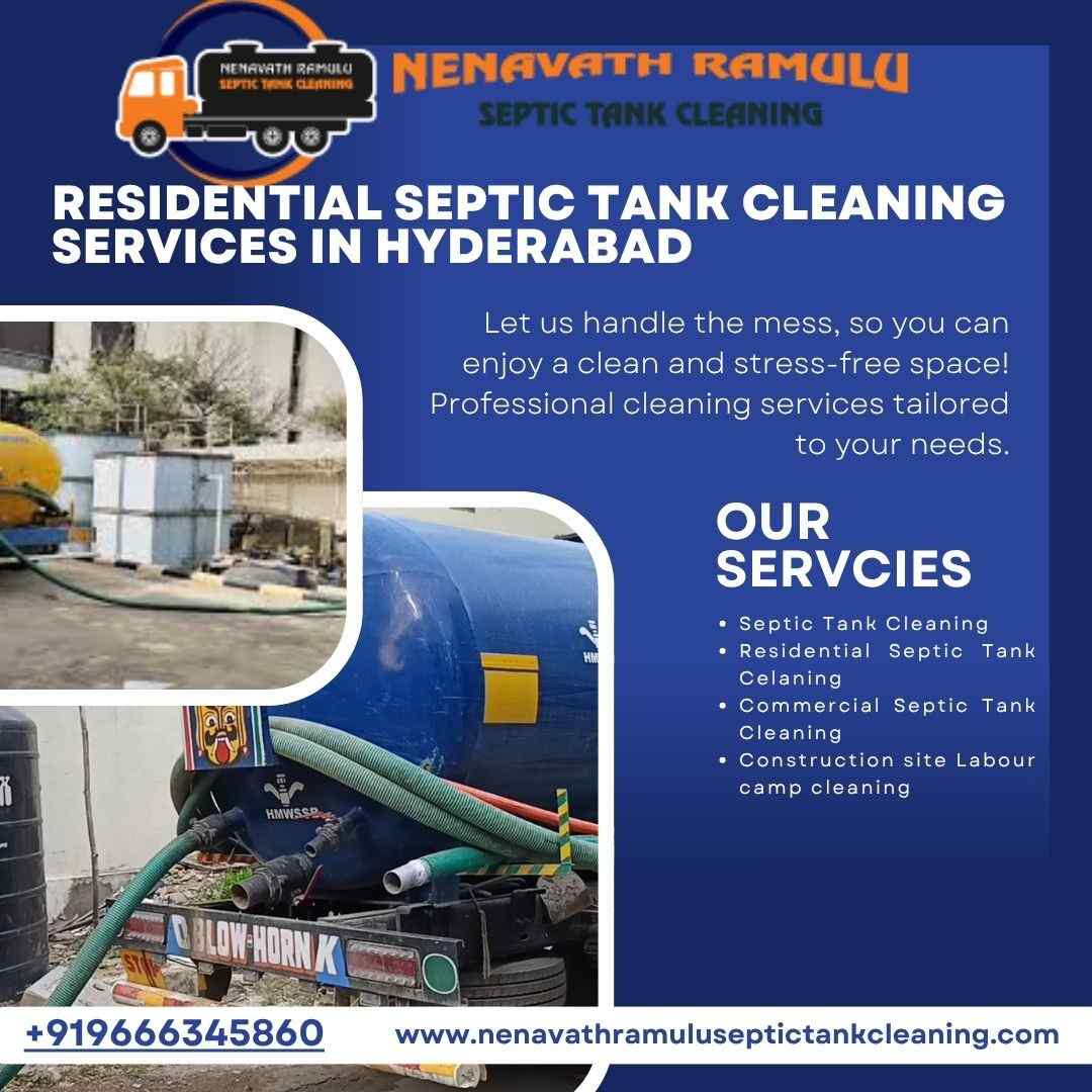 Residential Septic Tank Cleaning Services in Hyderabad