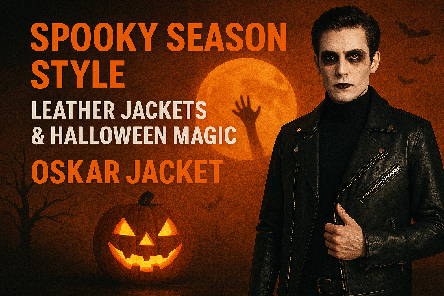 Spook in Style Leather Jackets & Halloween Fashion: